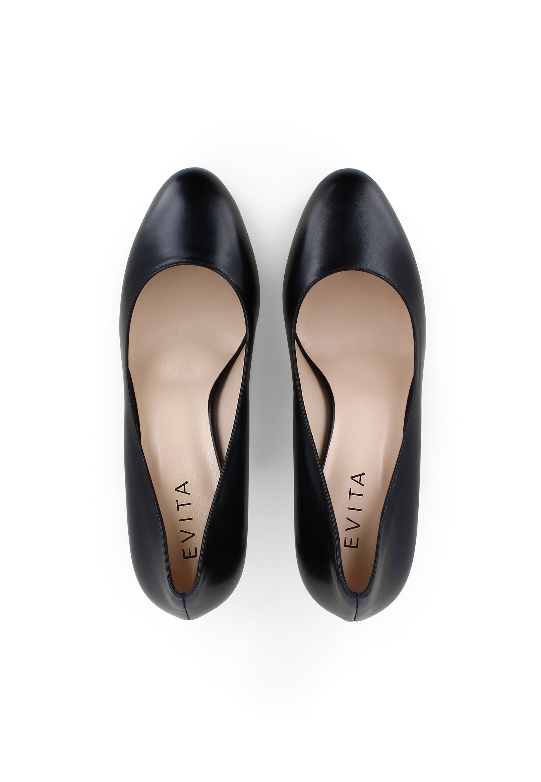 BIANCA Damen Pumps - Glattleder Schwarz