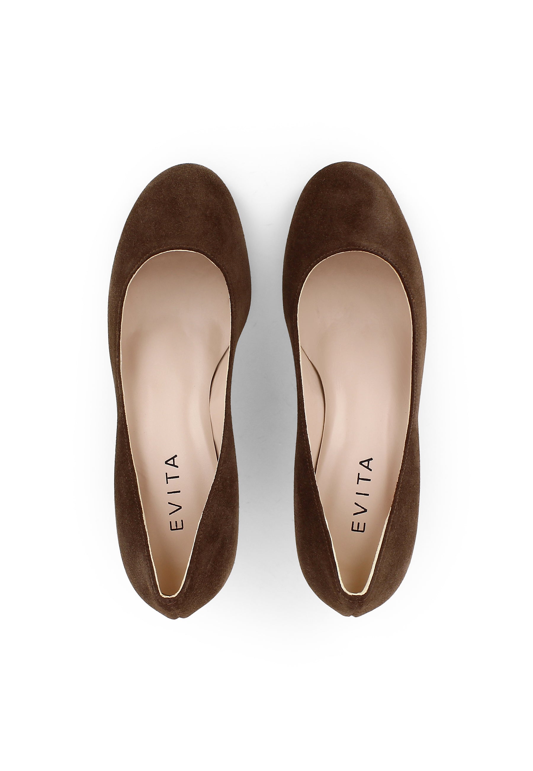 GIUSY Damen Pumps - Rauleder braun