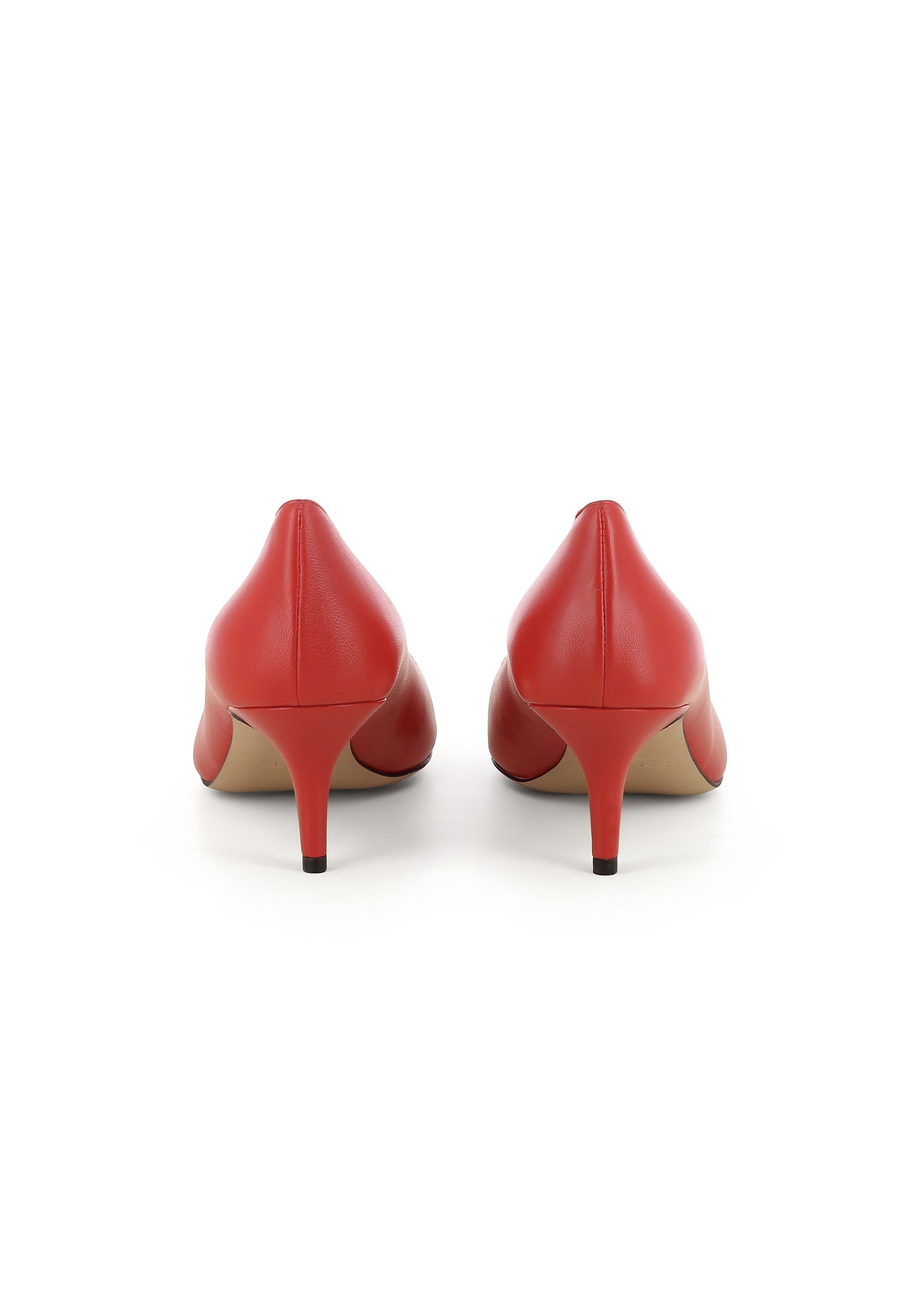 GIULIA Damen Pumps - Glattleder rot
