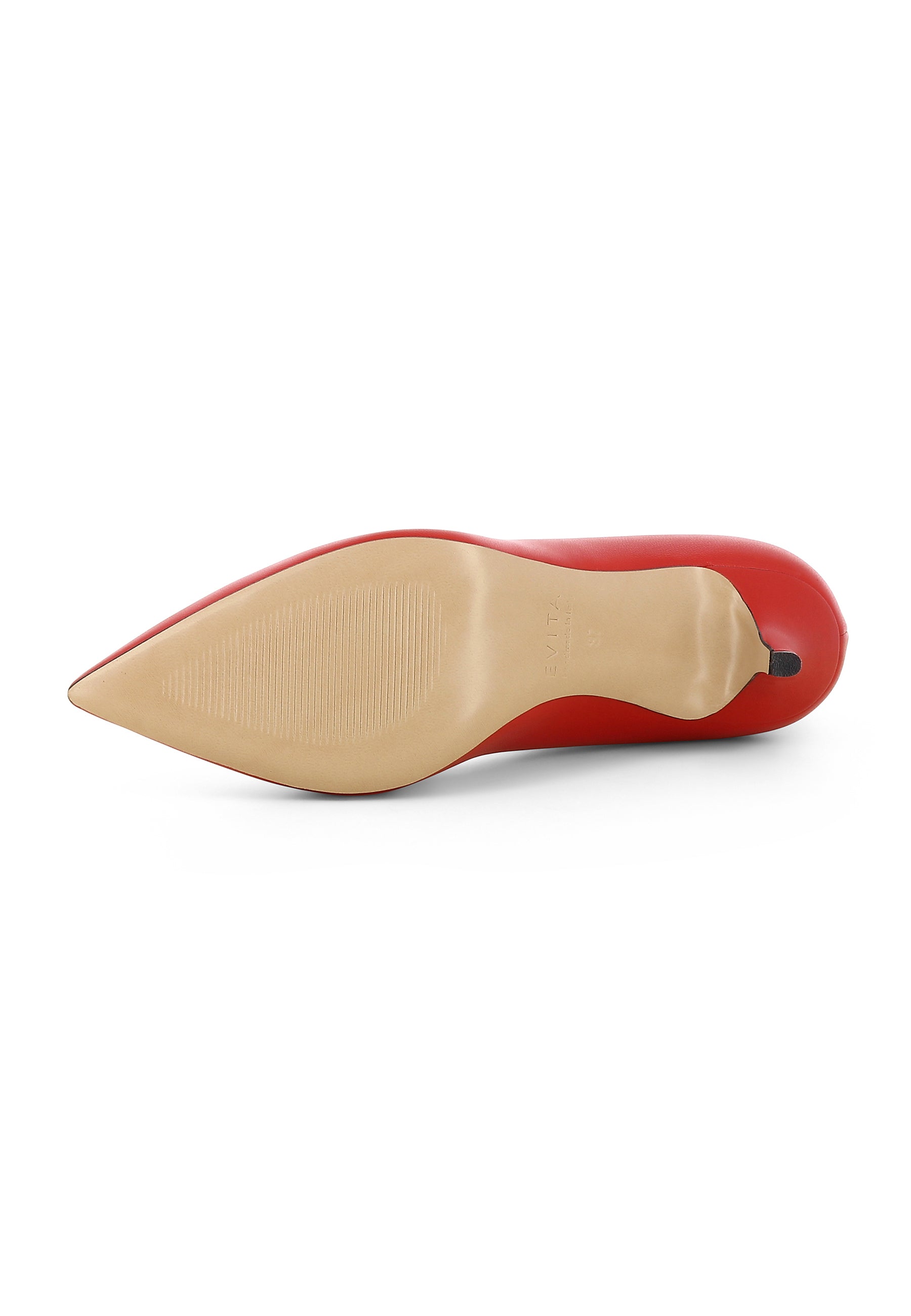 GIULIA Damen Pumps - Glattleder rot