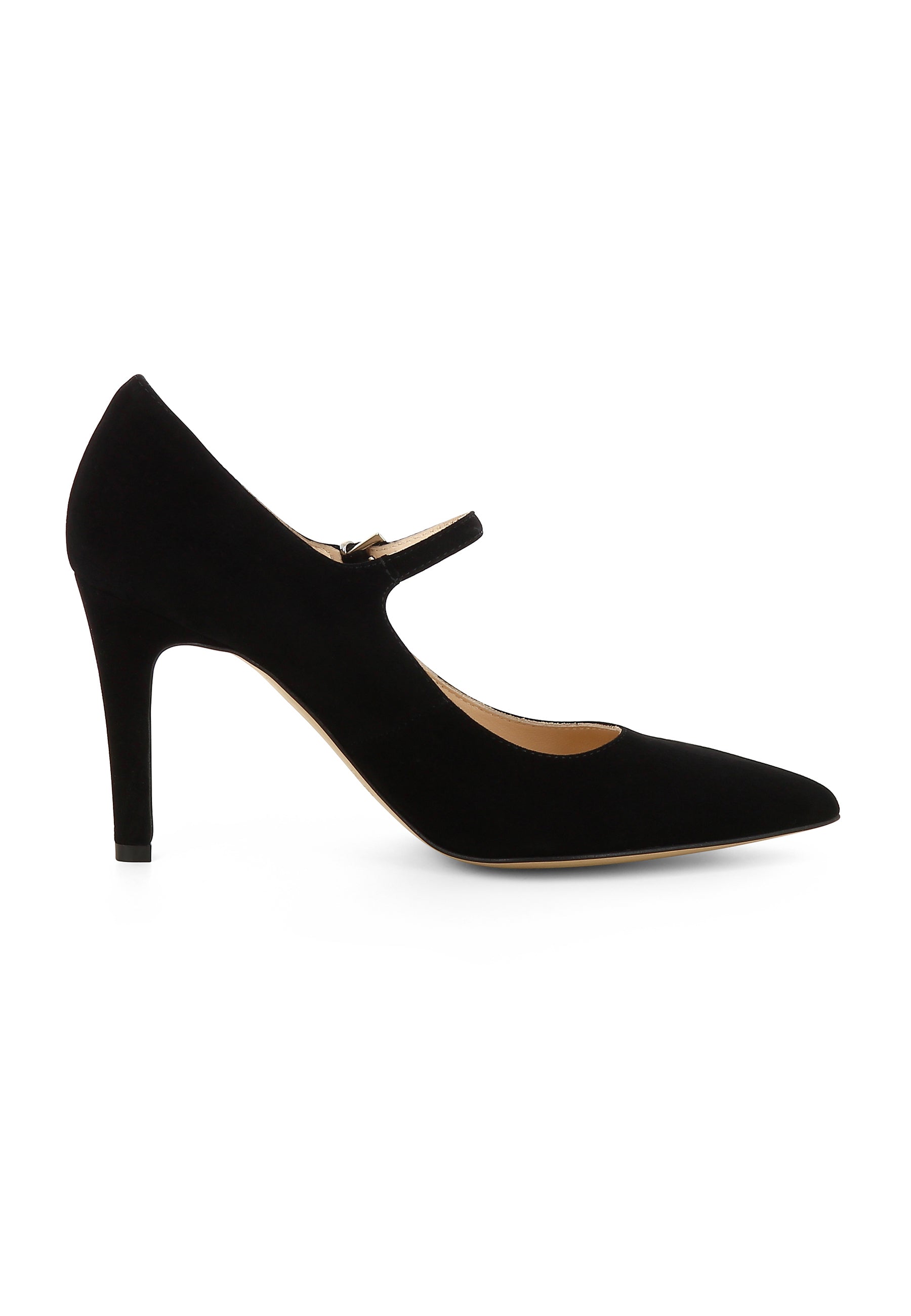ILARIA Damen Pumps - Rauleder schwarz