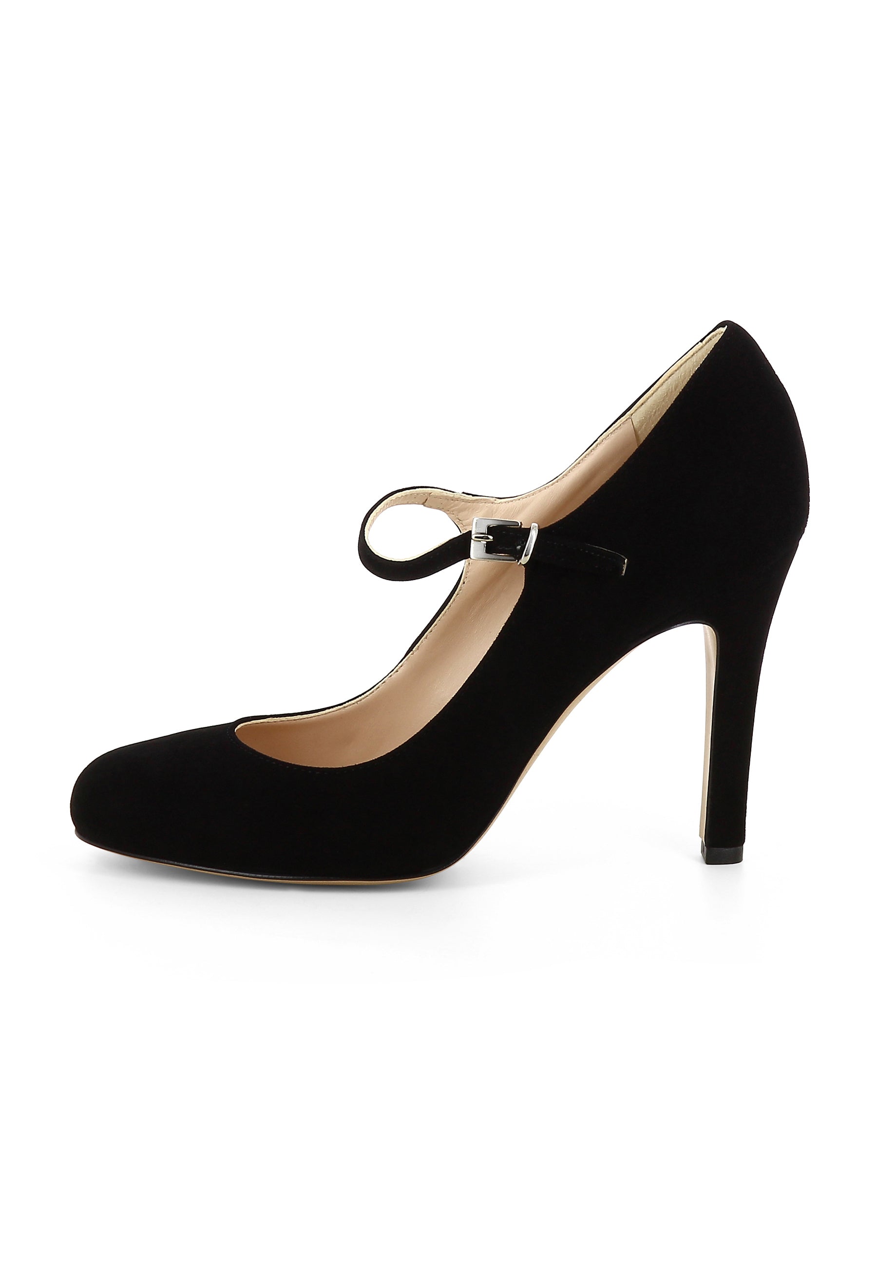 CRISTINA Damen Pumps - Rauleder Schwarz