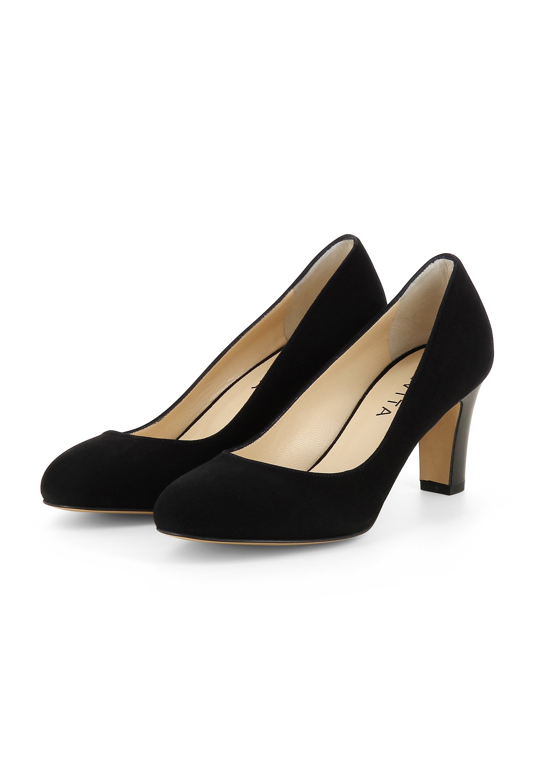 BIANCA Damen Pumps - Rauleder schwarz
