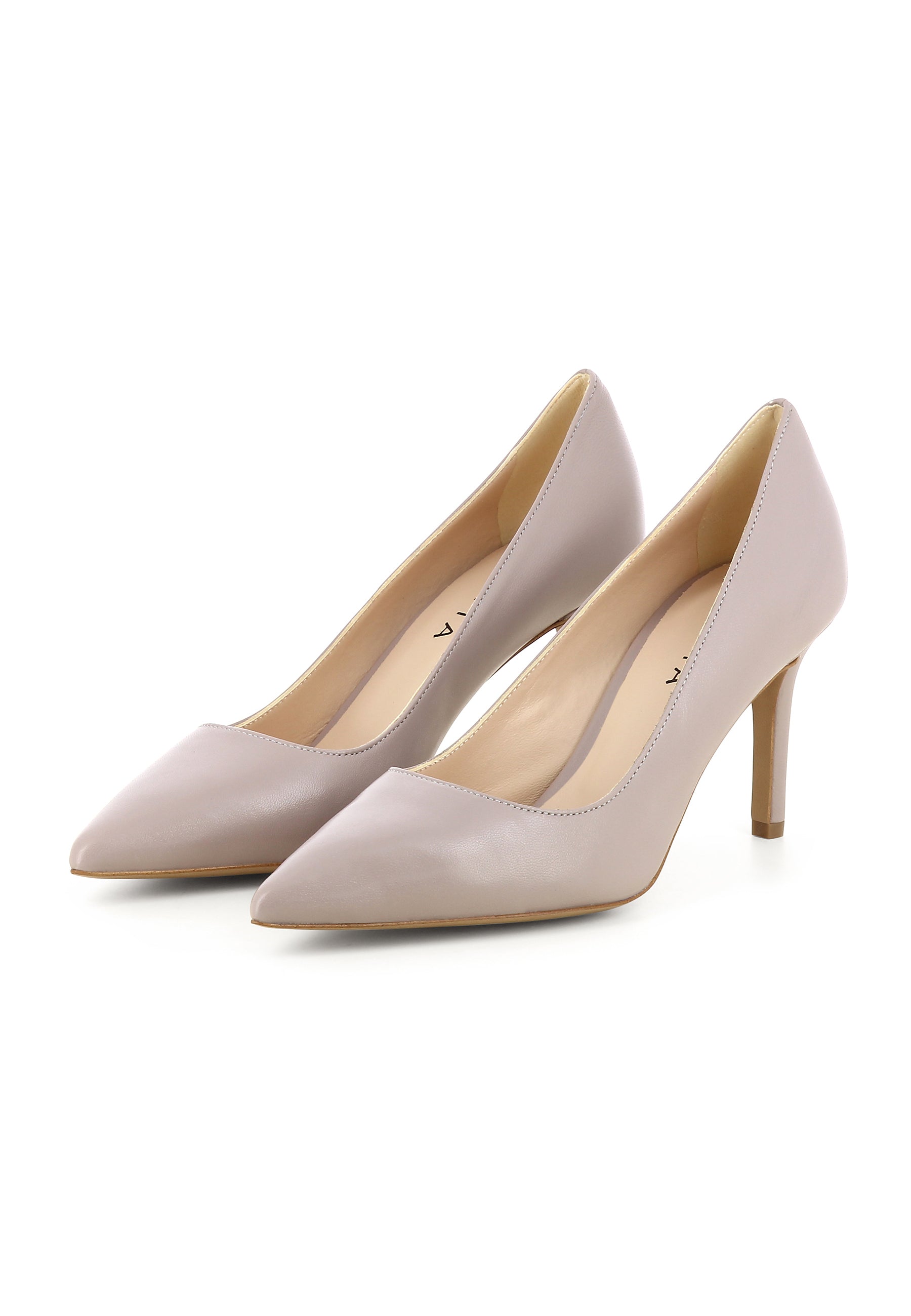 JESSICA Damen Pumps - Glattleder taupe