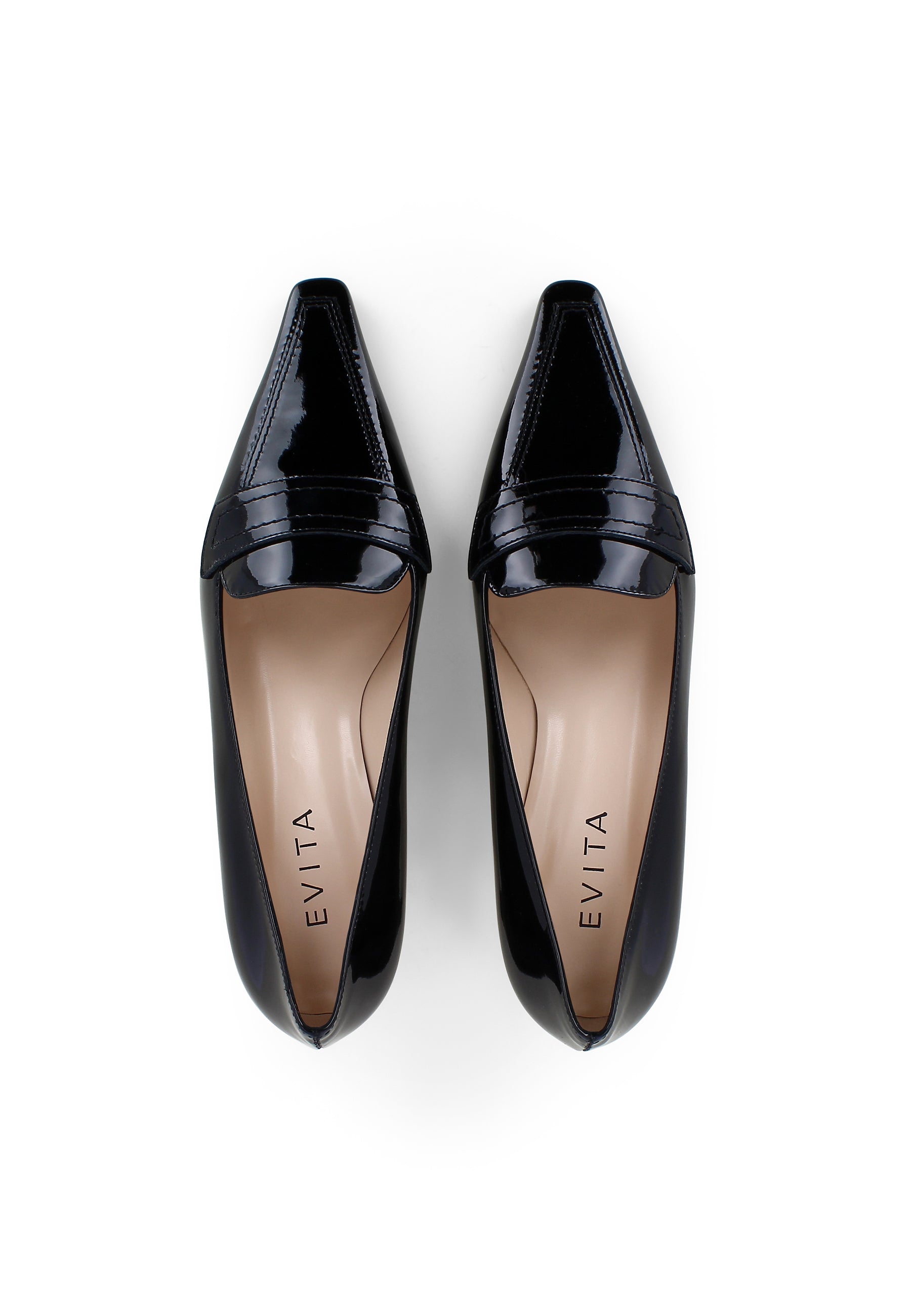 LIA Damen Pumps - Lackleder Schwarz