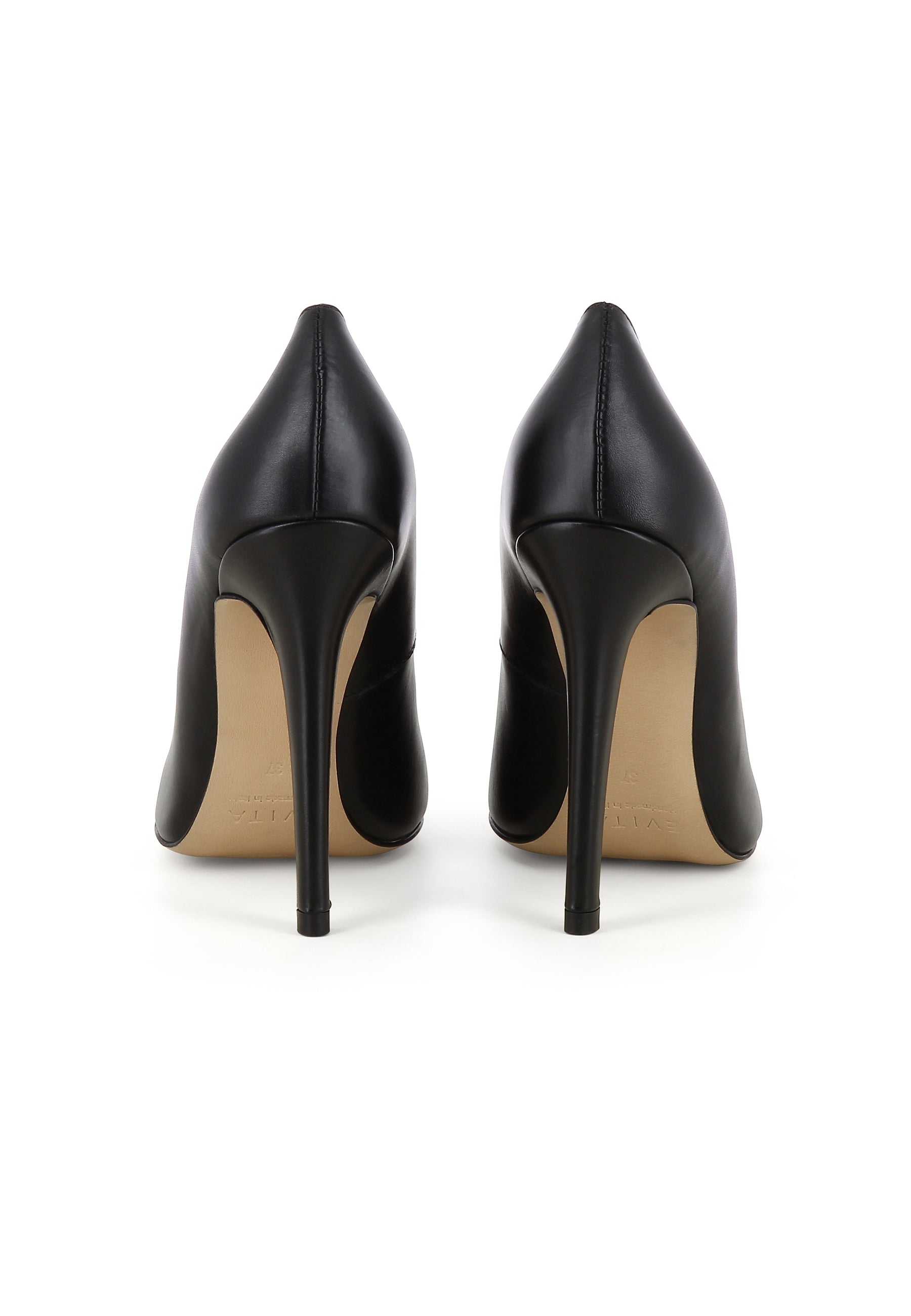 LISA women's pumps - smooth leather black