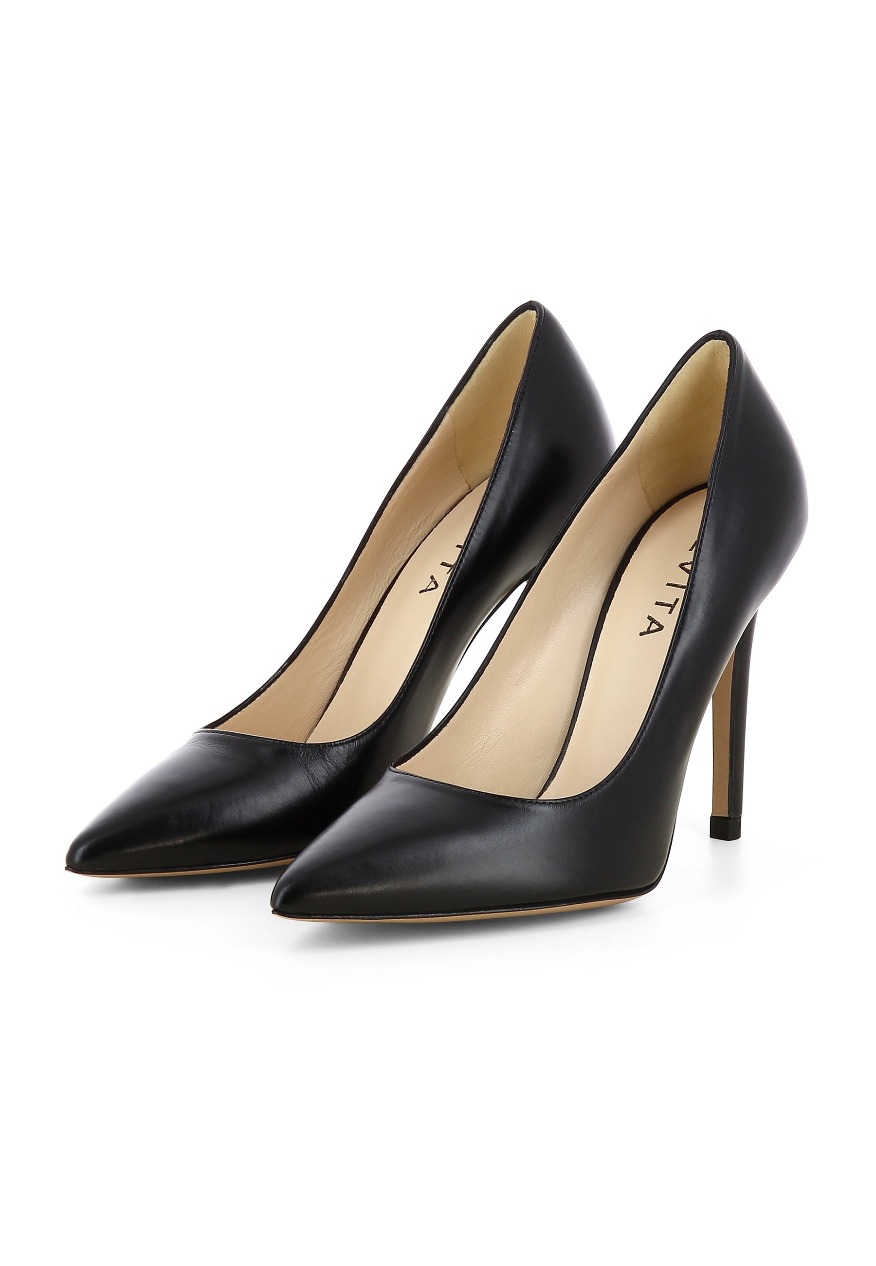 ALINA Damen Pumps - Glattleder schwarz