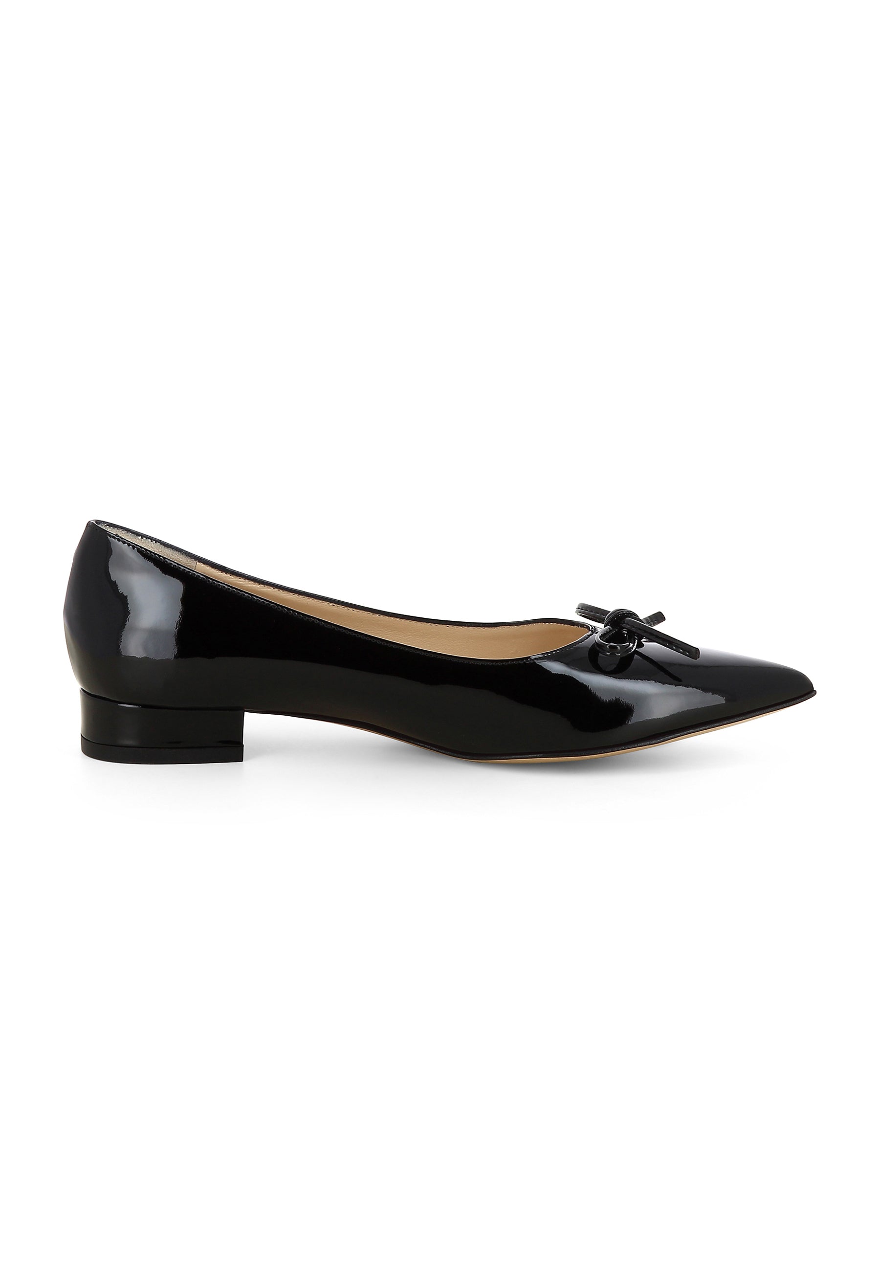 FRANCA Damen Flats  -  Lackleder schwarz