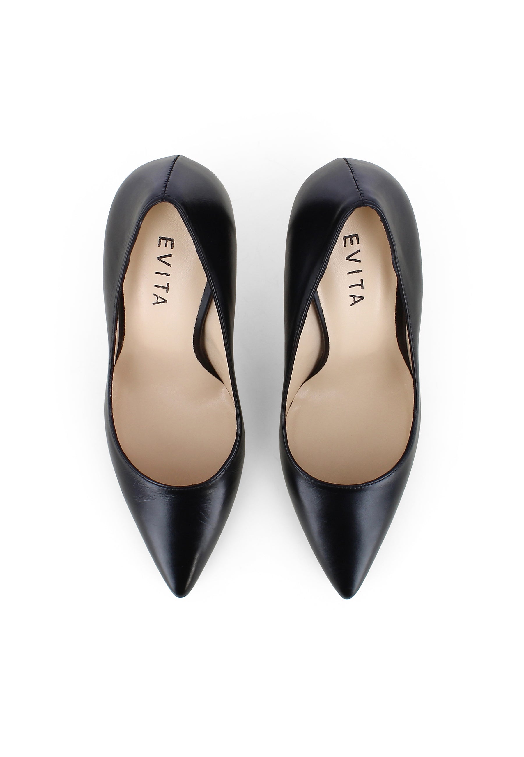 ALINA Damen Pumps - Glattleder schwarz