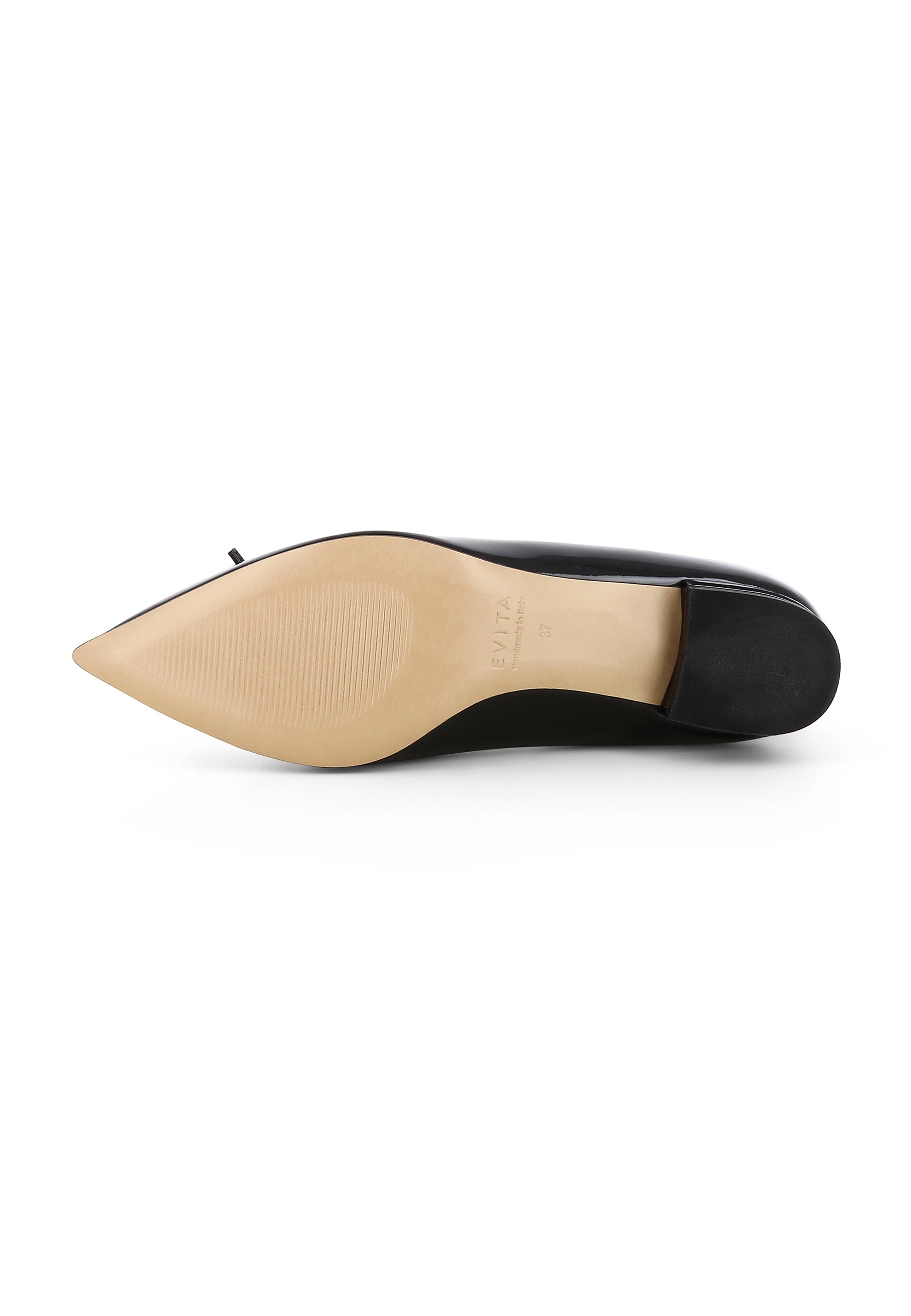 FRANCA Damen Flats  -  Lackleder schwarz