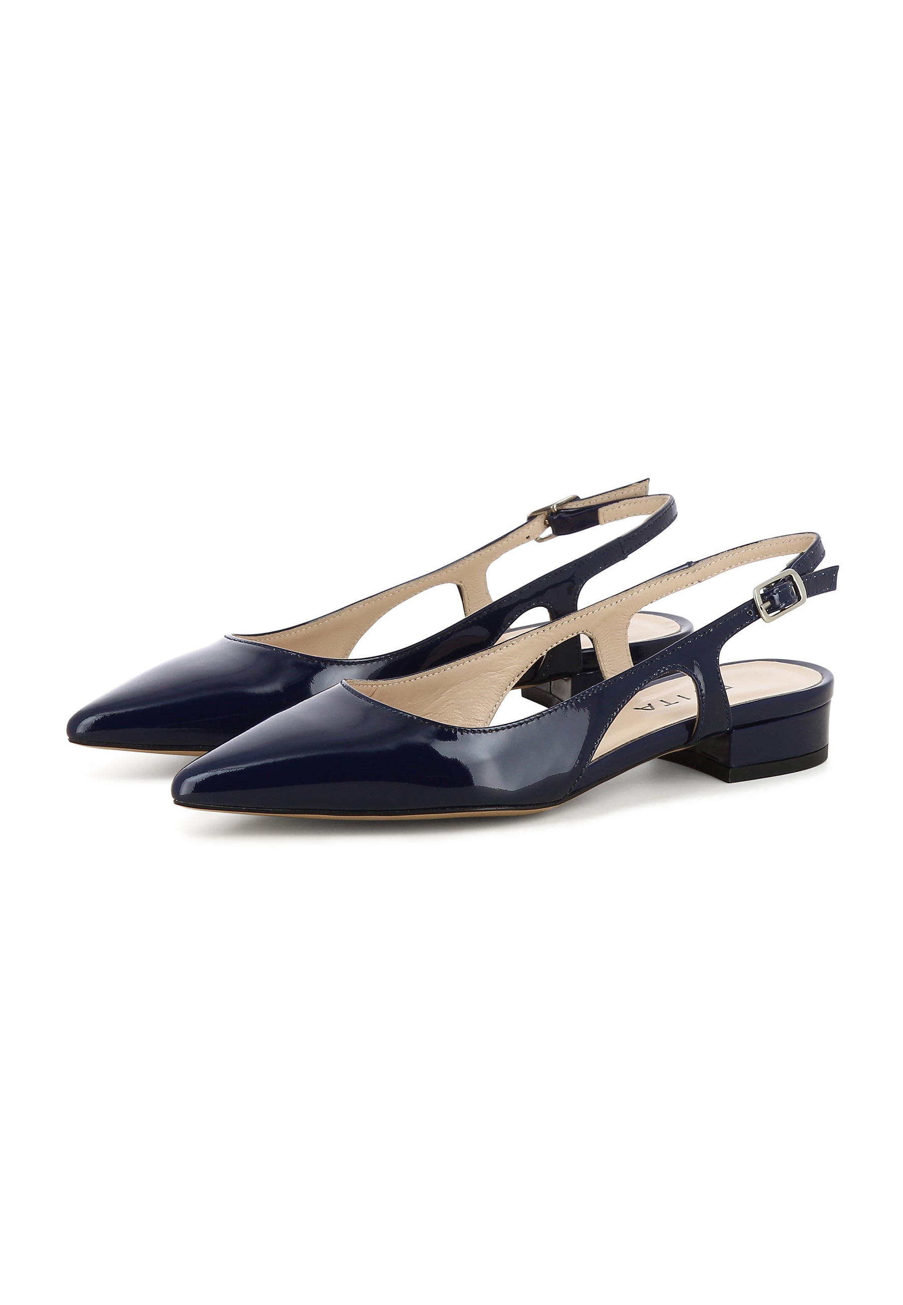 FRANCA Women's Sling Pumps - Dark Blue