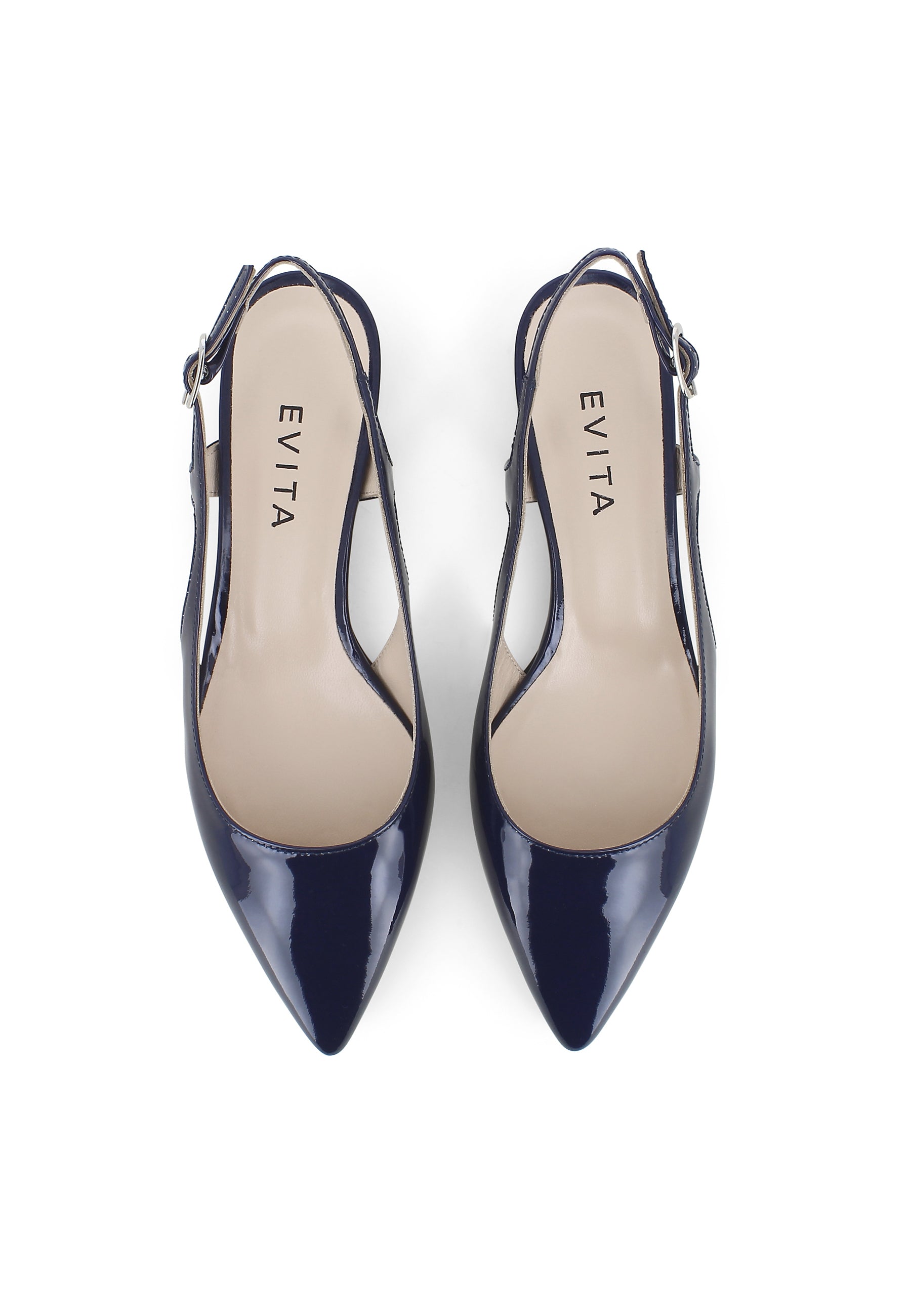 FRANCA Women's Sling Pumps - Dark Blue