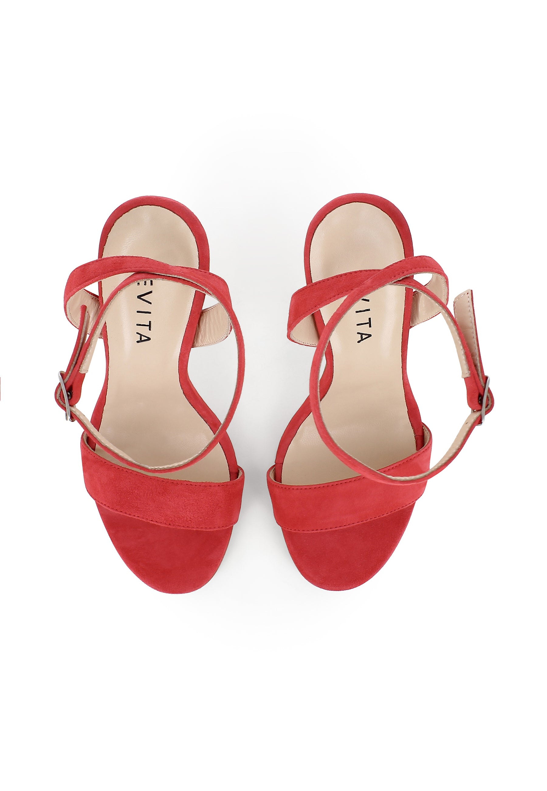 EVA women's sandals - suede orange
