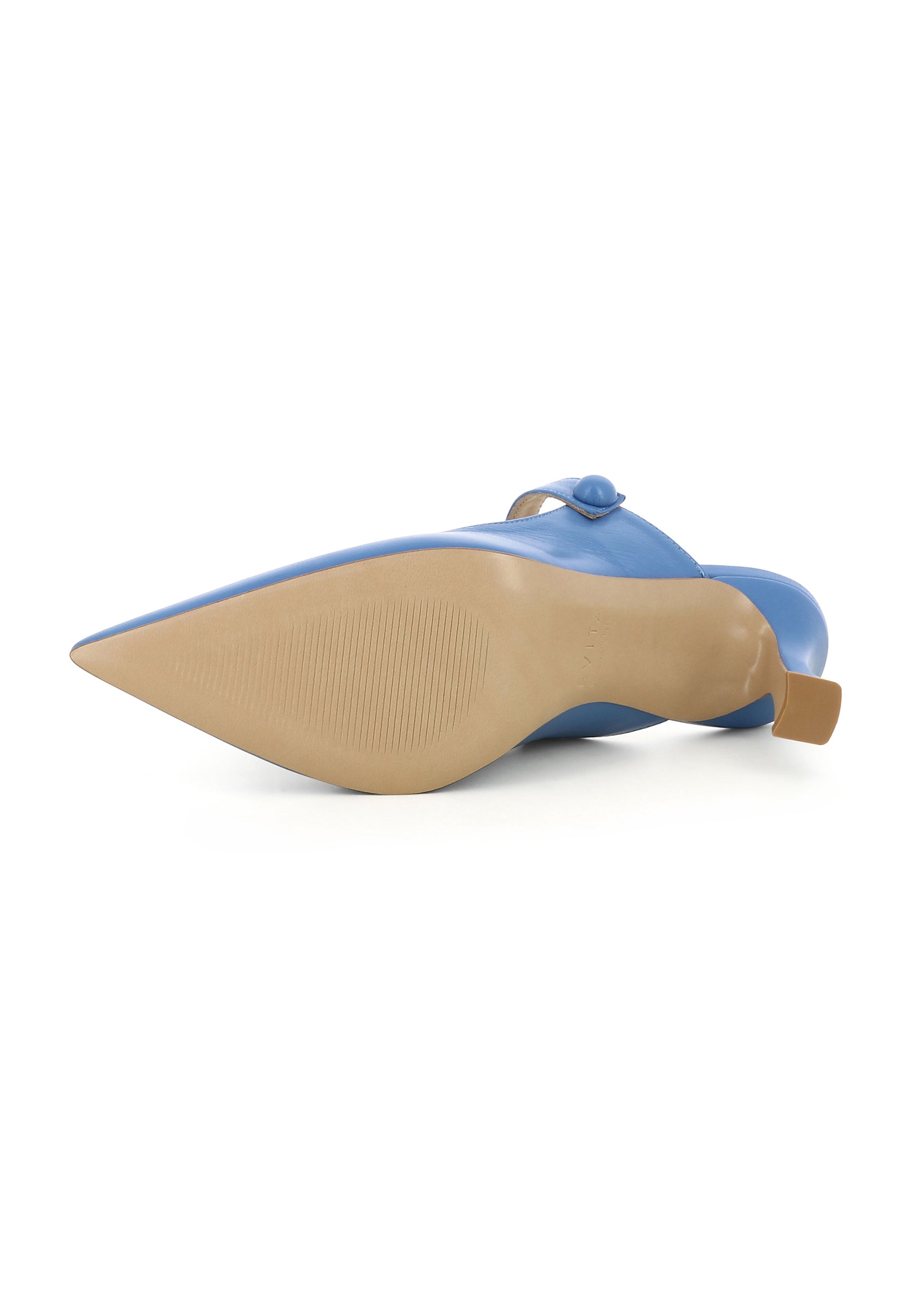 PENELOPE Damen Pantolette - Glattleder Blau