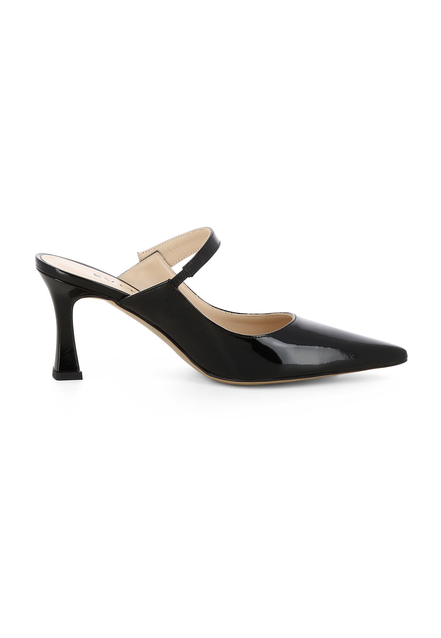 PENELOPE Damen Pantolette - Lackleder Schwarz