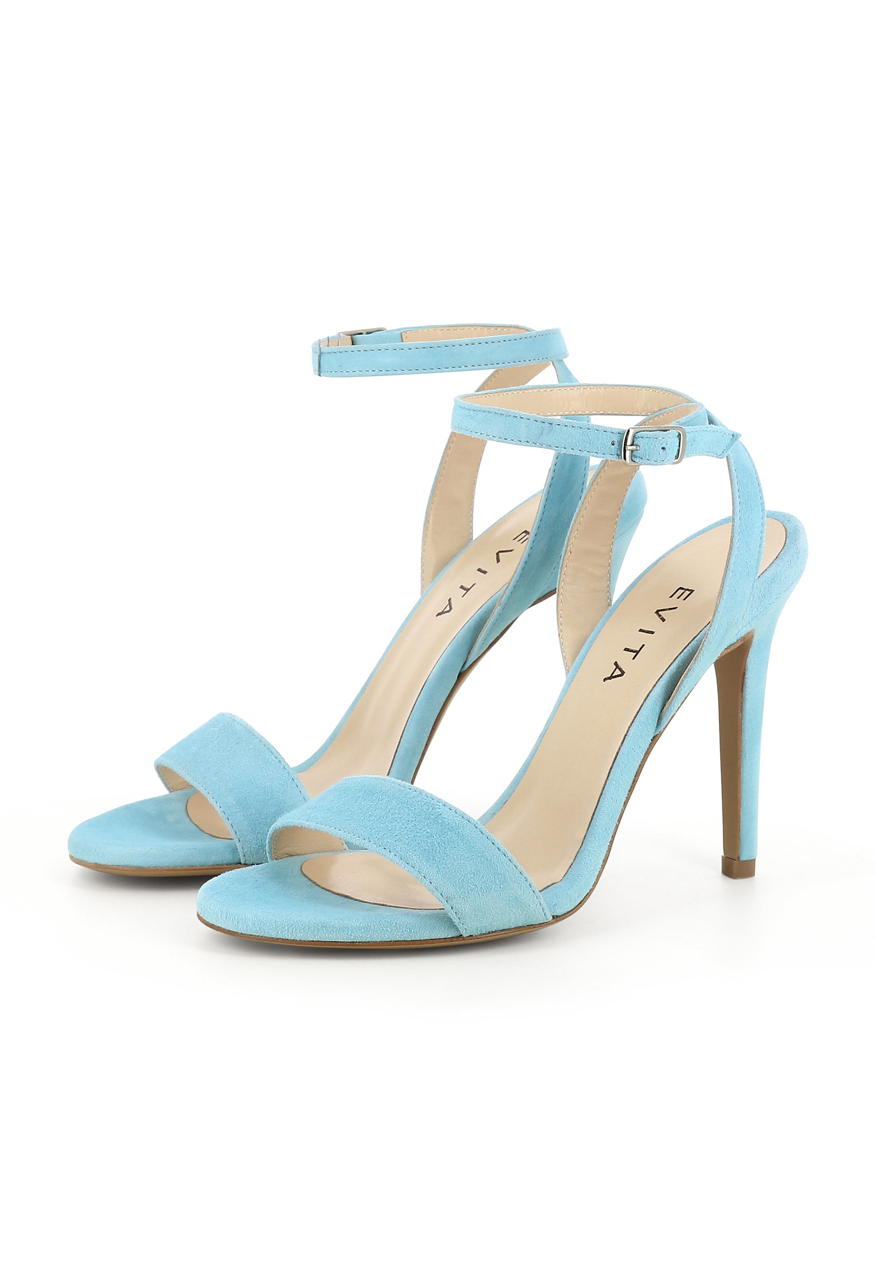 EVA Damen Sandalette - Rauleder Hellblau