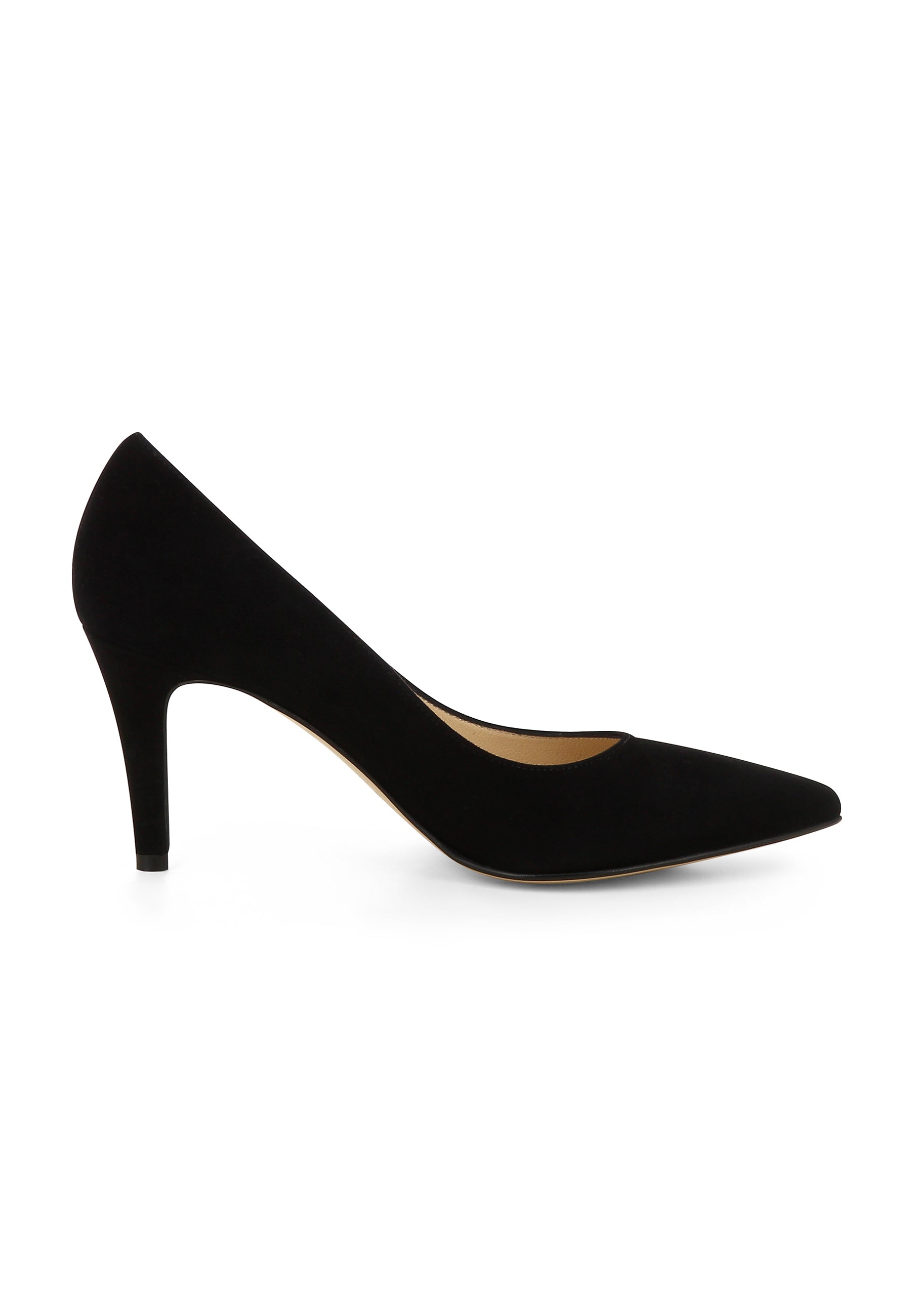 ARIA Damen Pumps - Rauleder Schwarz