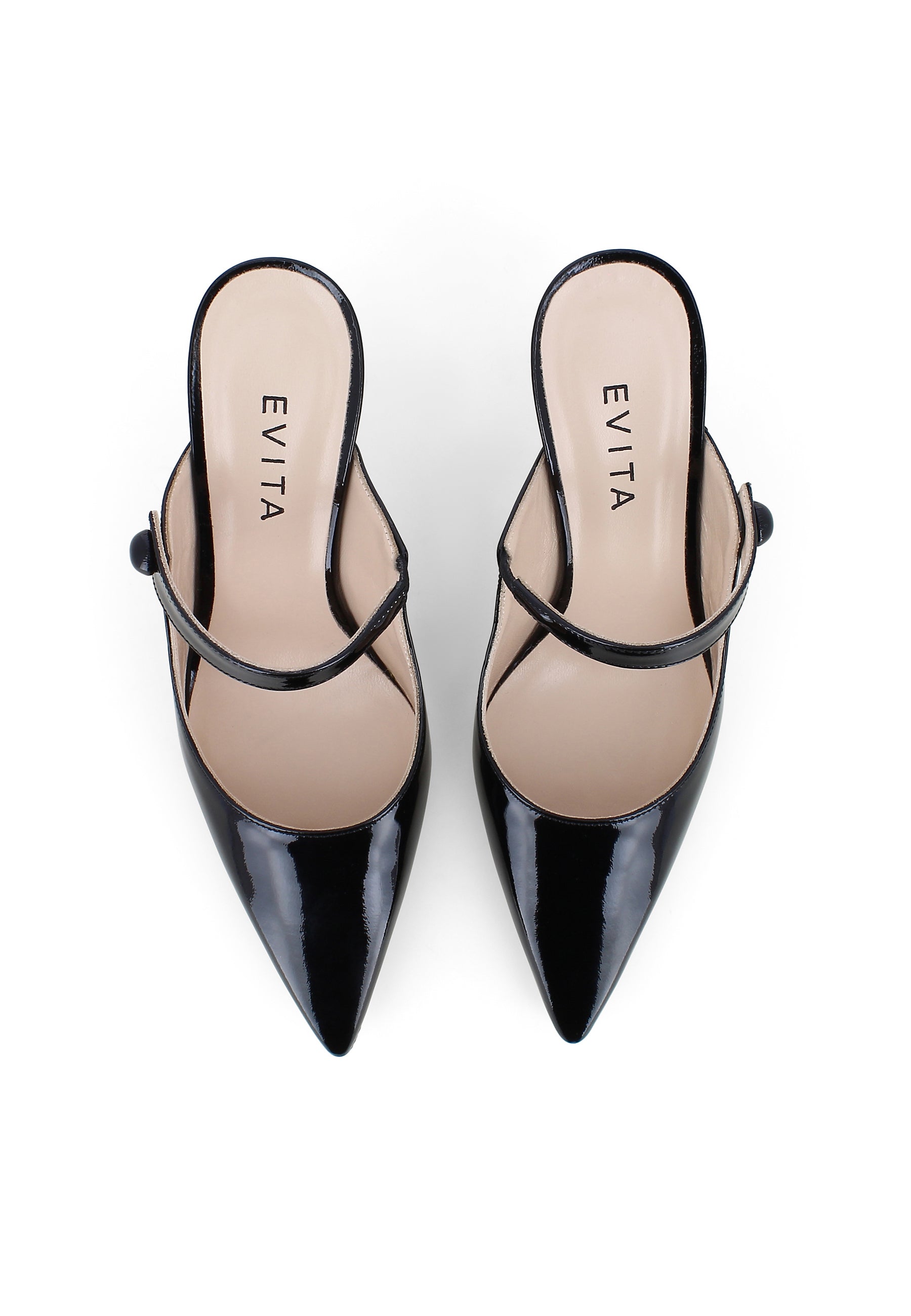 PENELOPE Damen Pantolette - Lackleder Schwarz