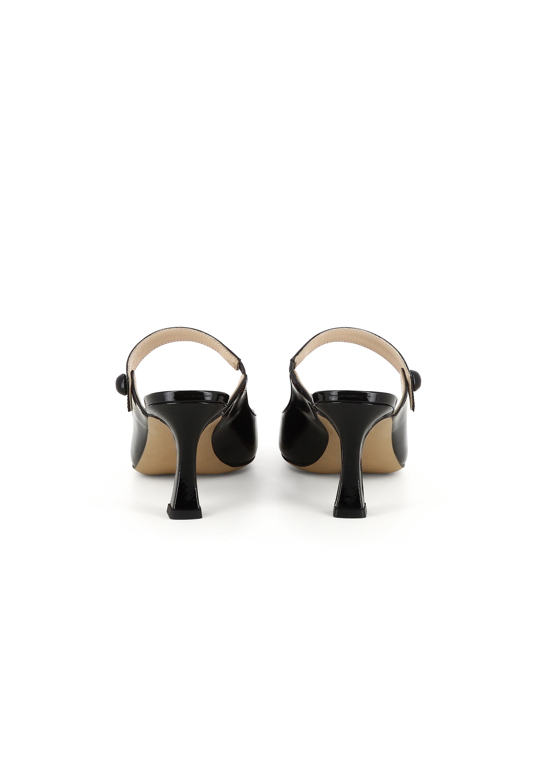 PENELOPE Damen Pantolette - Lackleder Schwarz