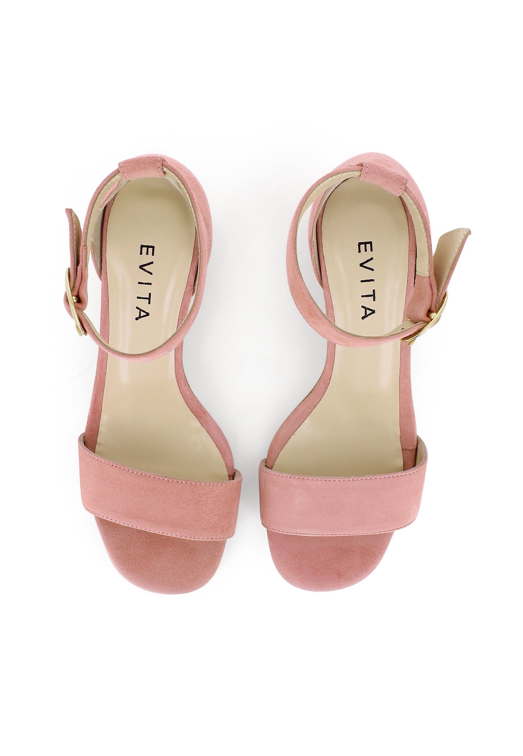 DORI Damen Sandalette - Rauleder Rosa