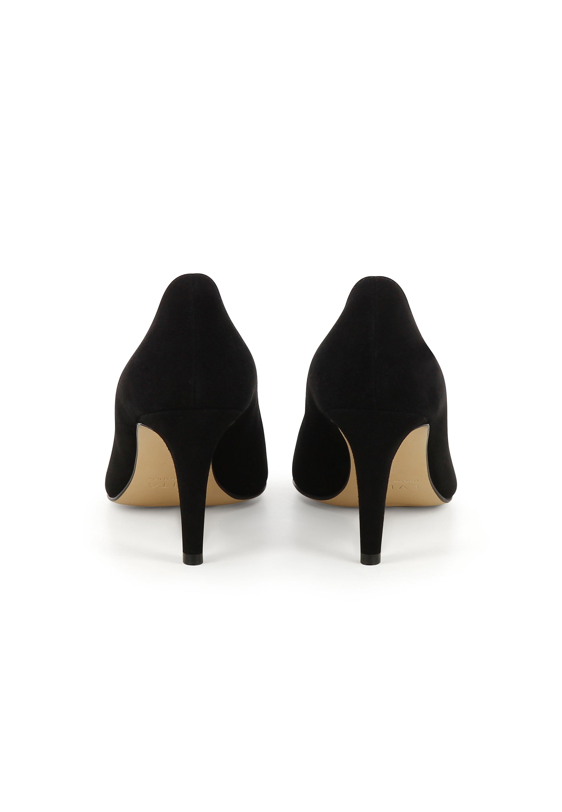 ARIA Damen Pumps - Rauleder schwarz