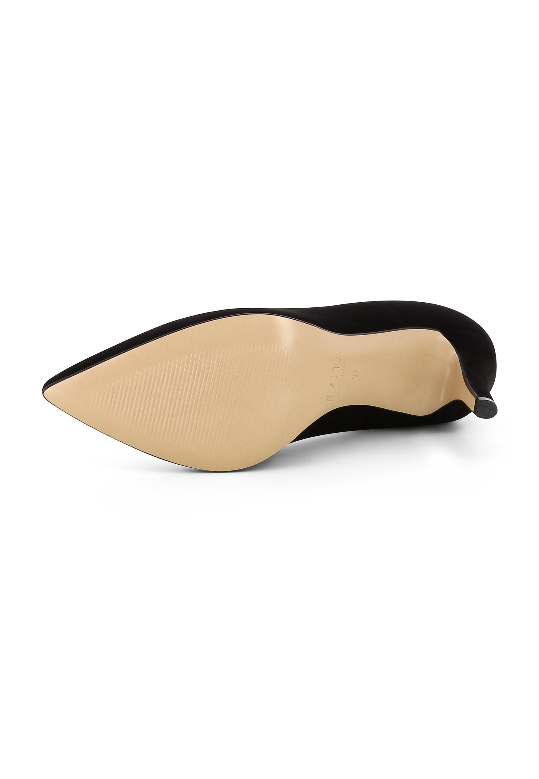 ARIA Damen Pumps - Rauleder schwarz