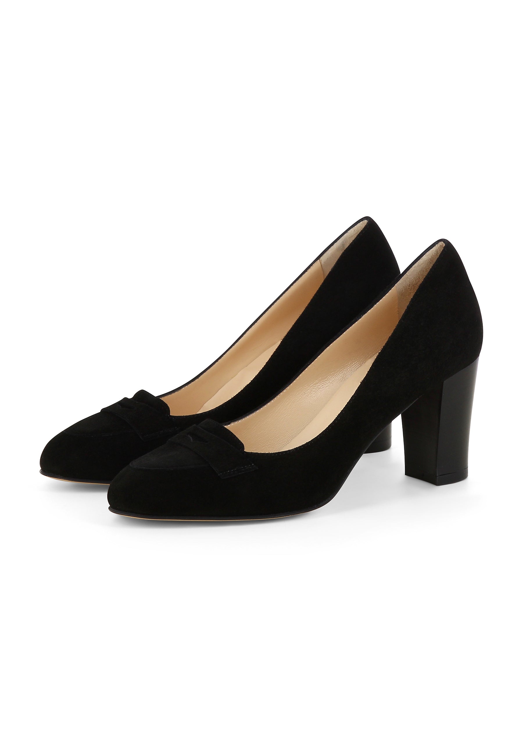 BIANCA Damen Pumps - Rauleder schwarz