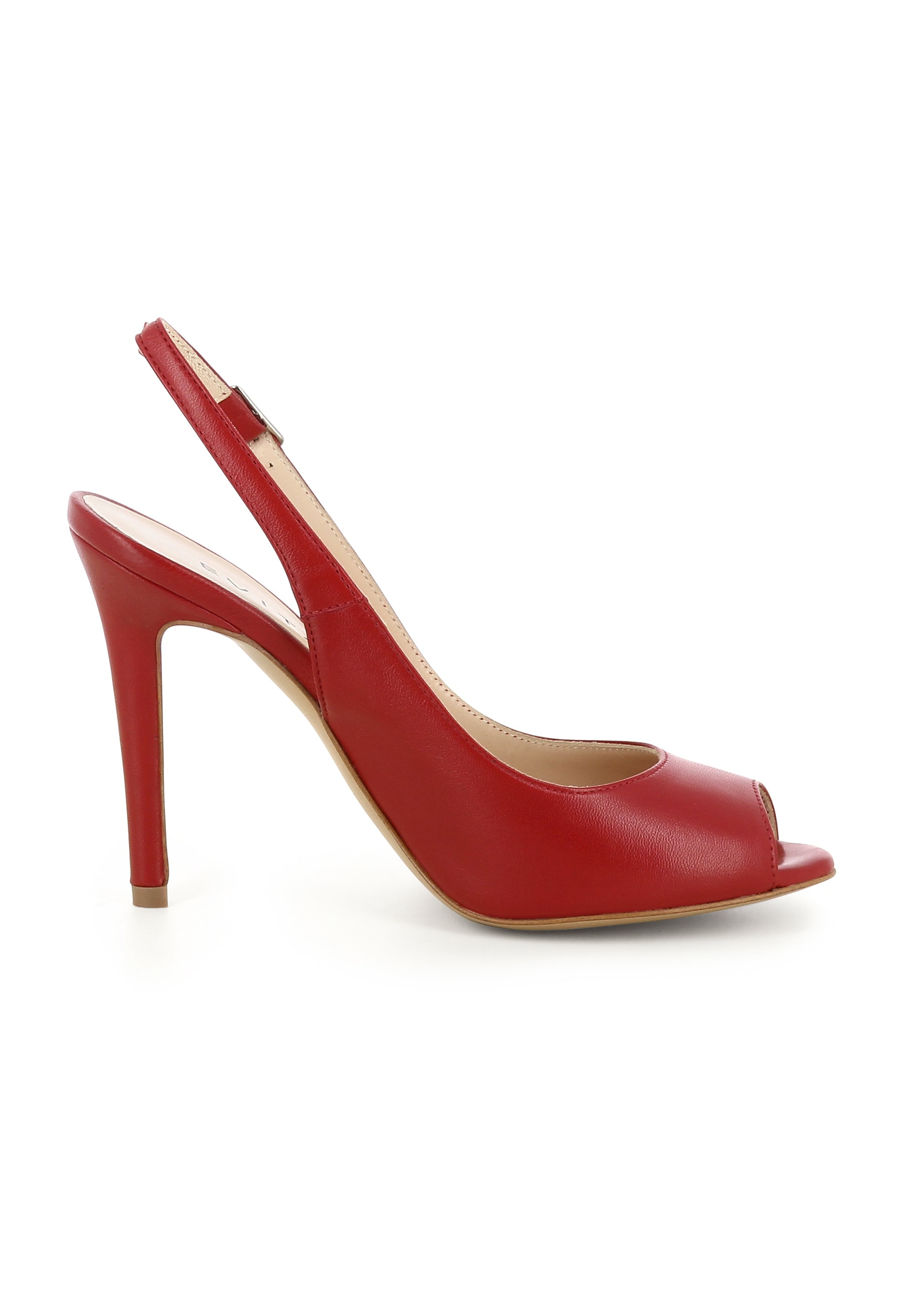 ALESSANDRA Damen Slingpeeptoes - Glattleder Dunkelrot