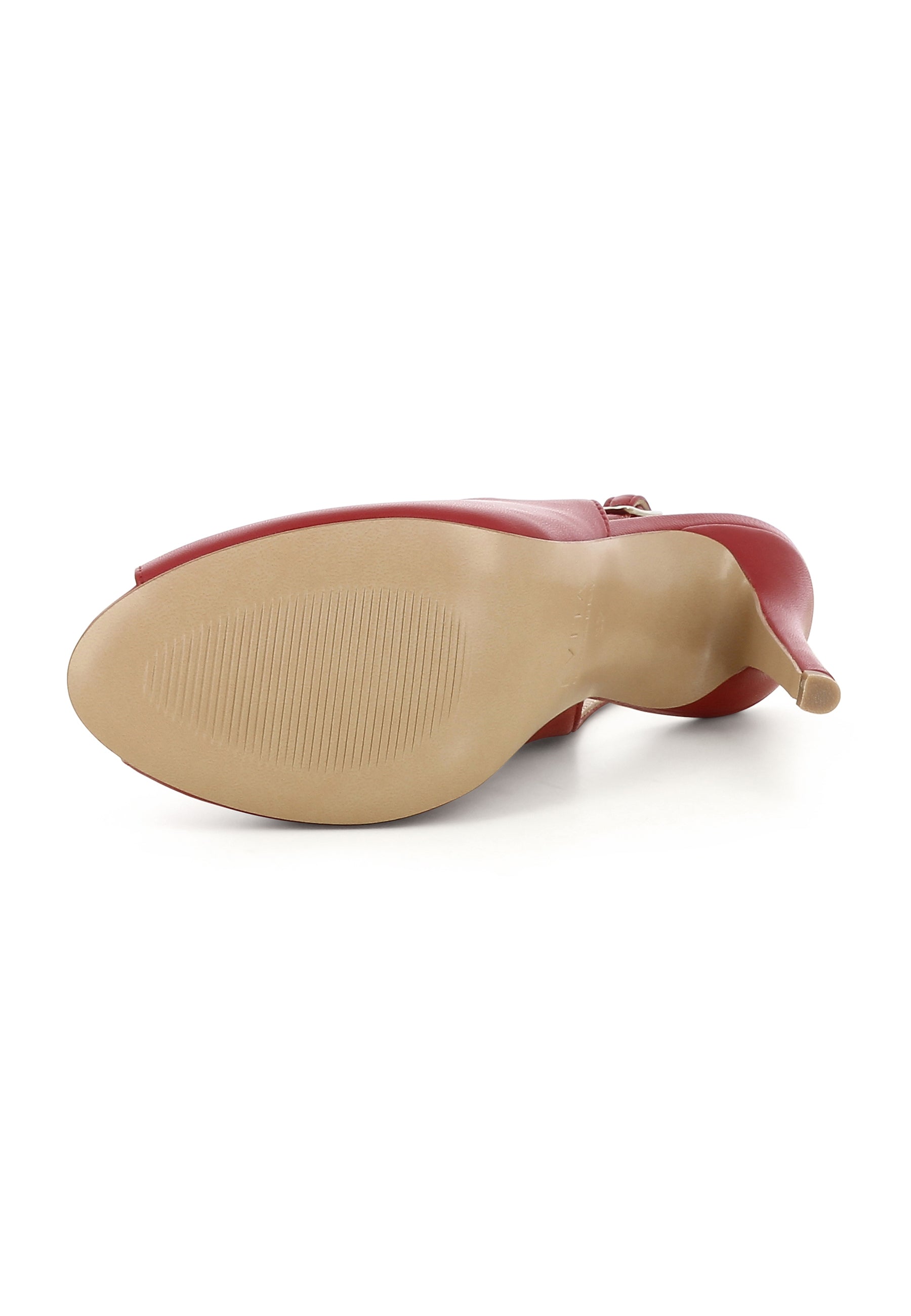ALESSANDRA Damen Slingpeeptoes - Glattleder Dunkelrot