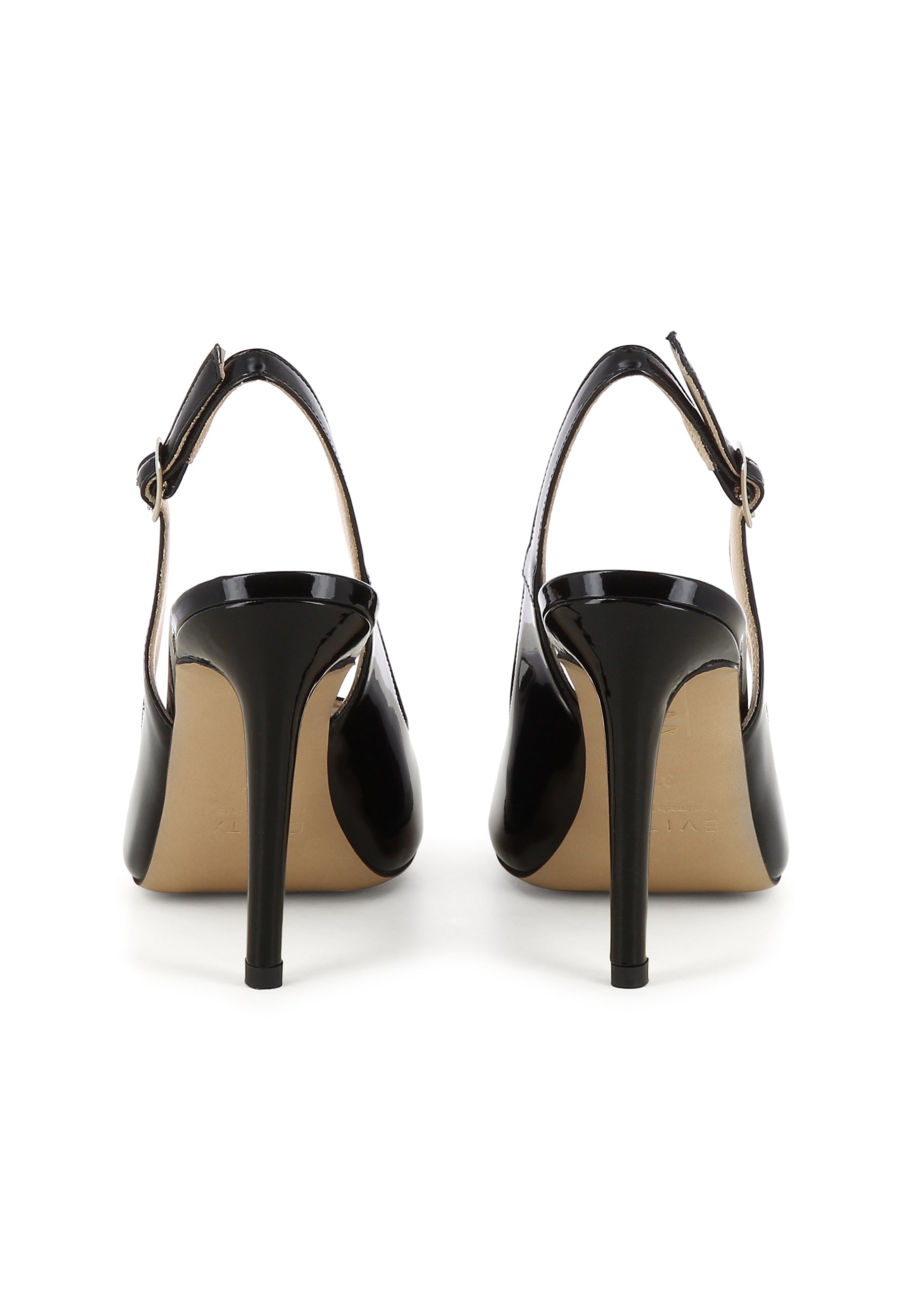 ALESSANDRA women's sling peep toes - patent leather black