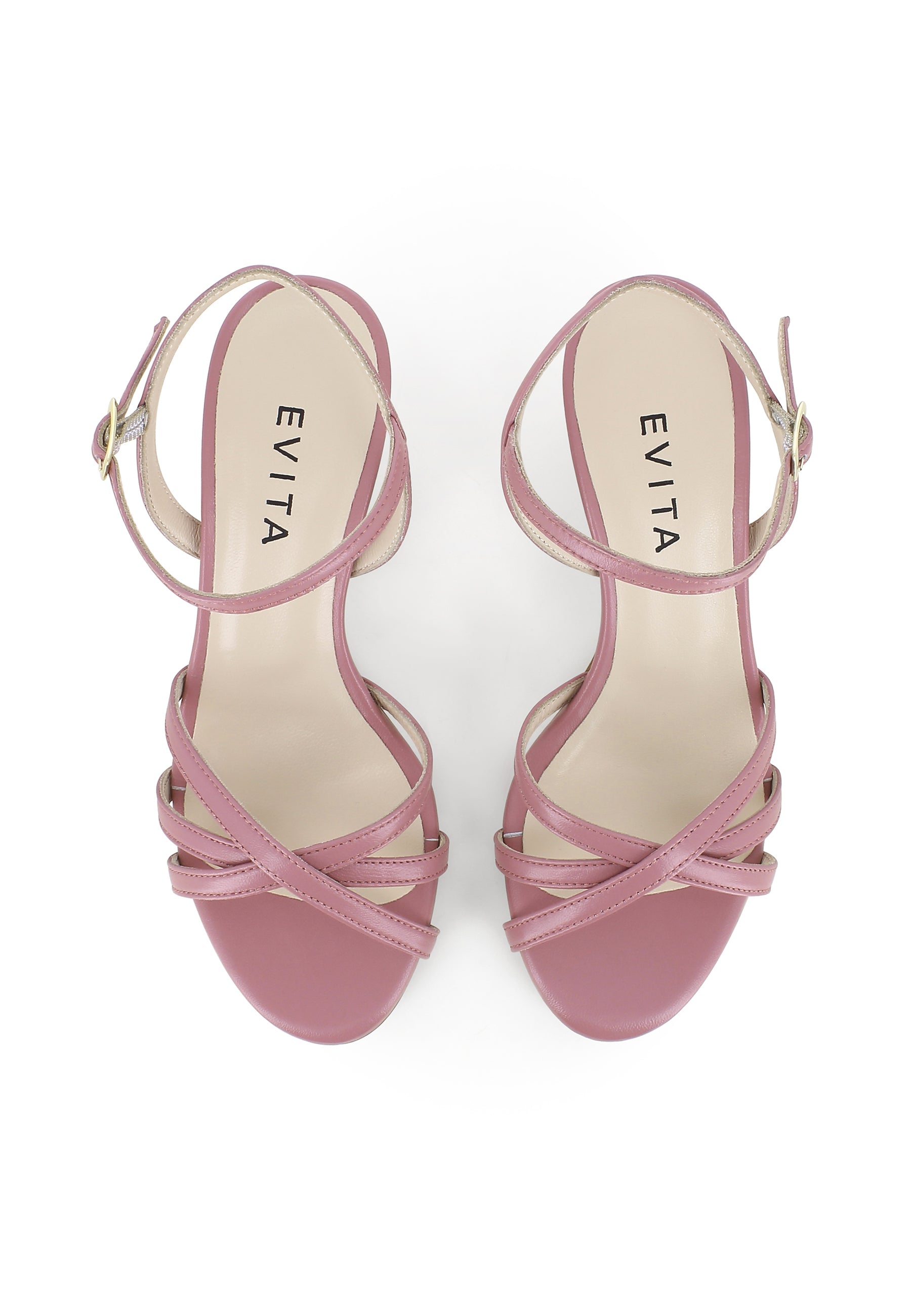 GIOIA Damen Sandalette - Glattleder Mauve