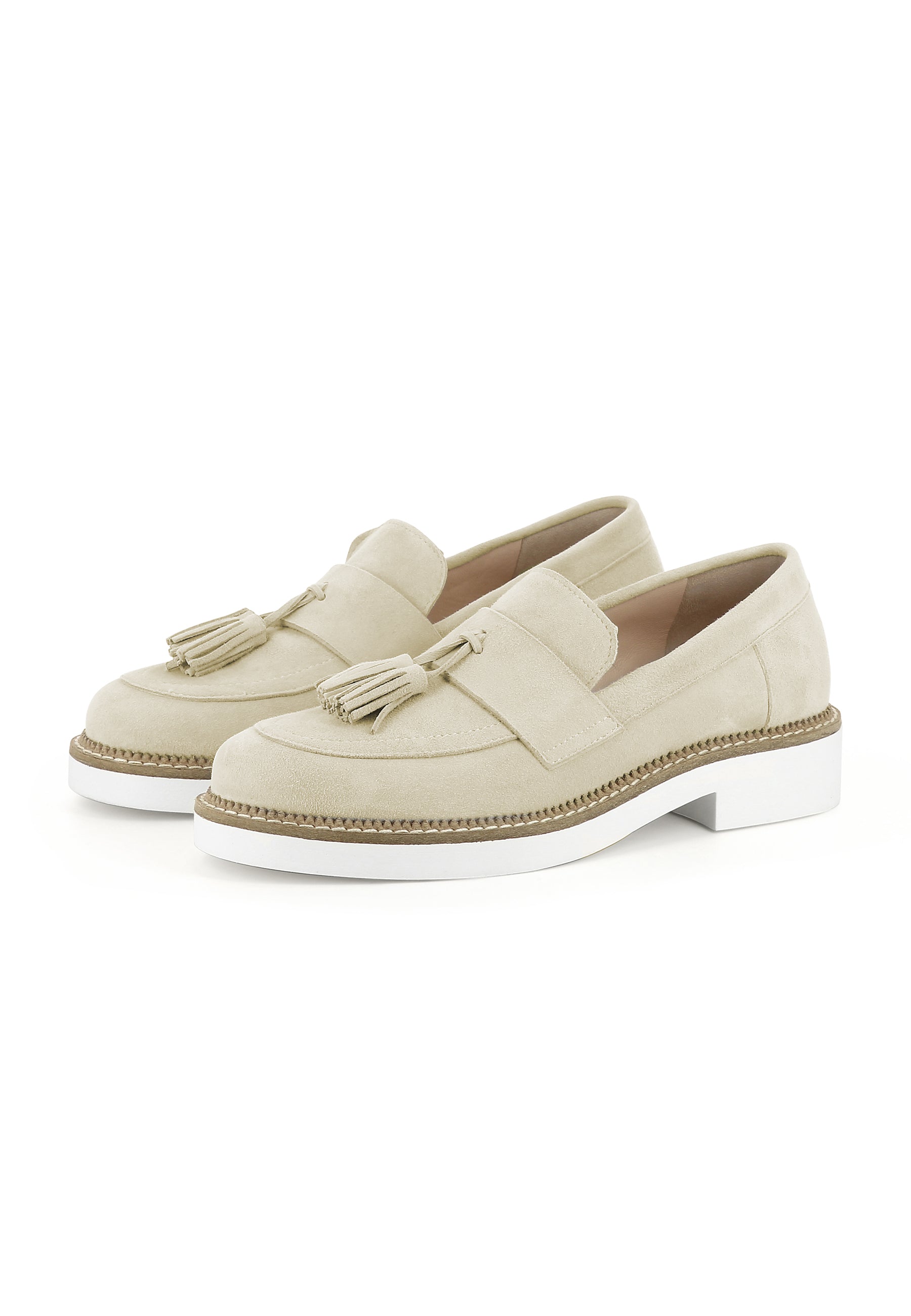 MARA Damen Slipper - Rauleder Beige