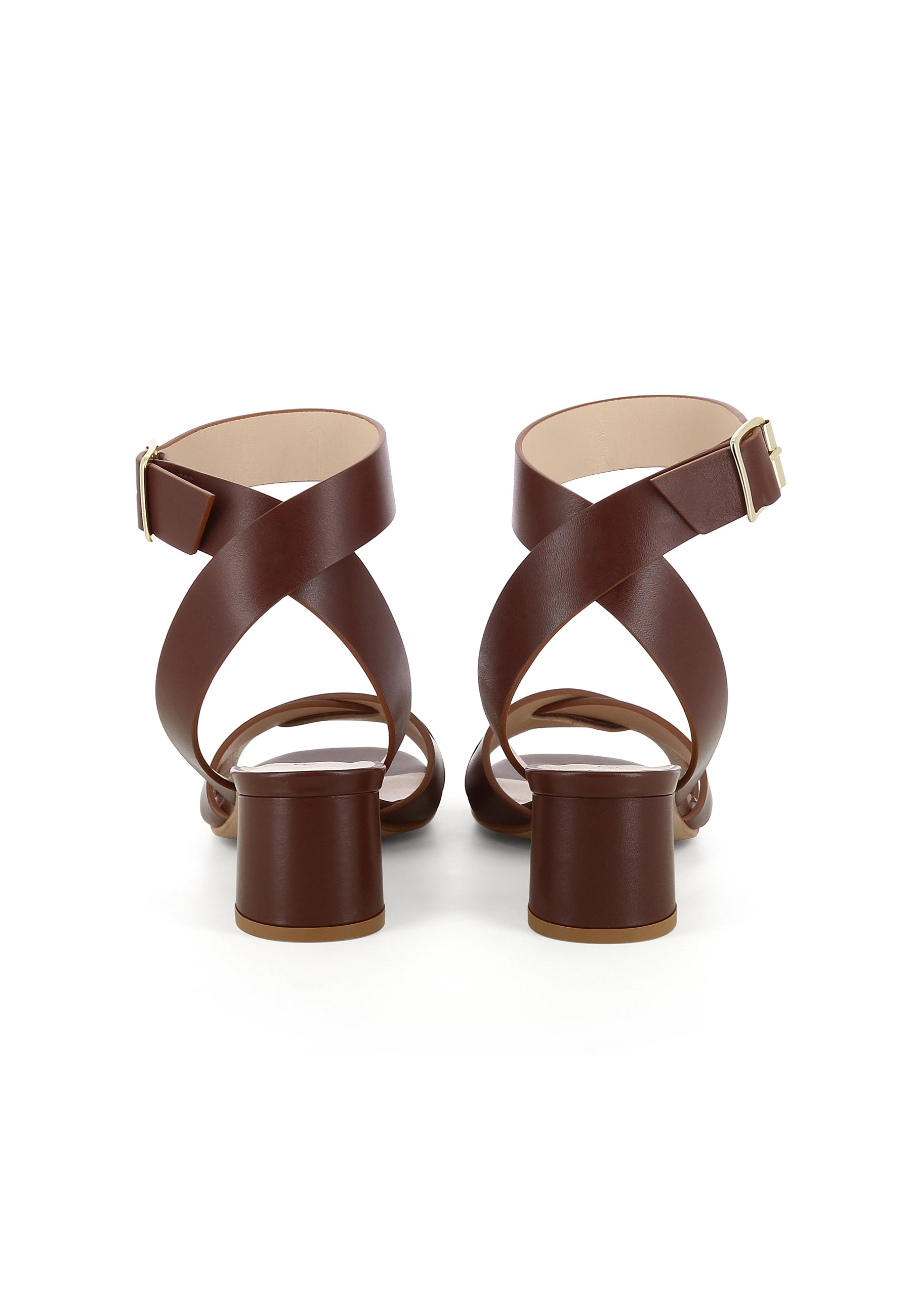 DORI Damen Sandalette - Glattleder Dunkelbraun