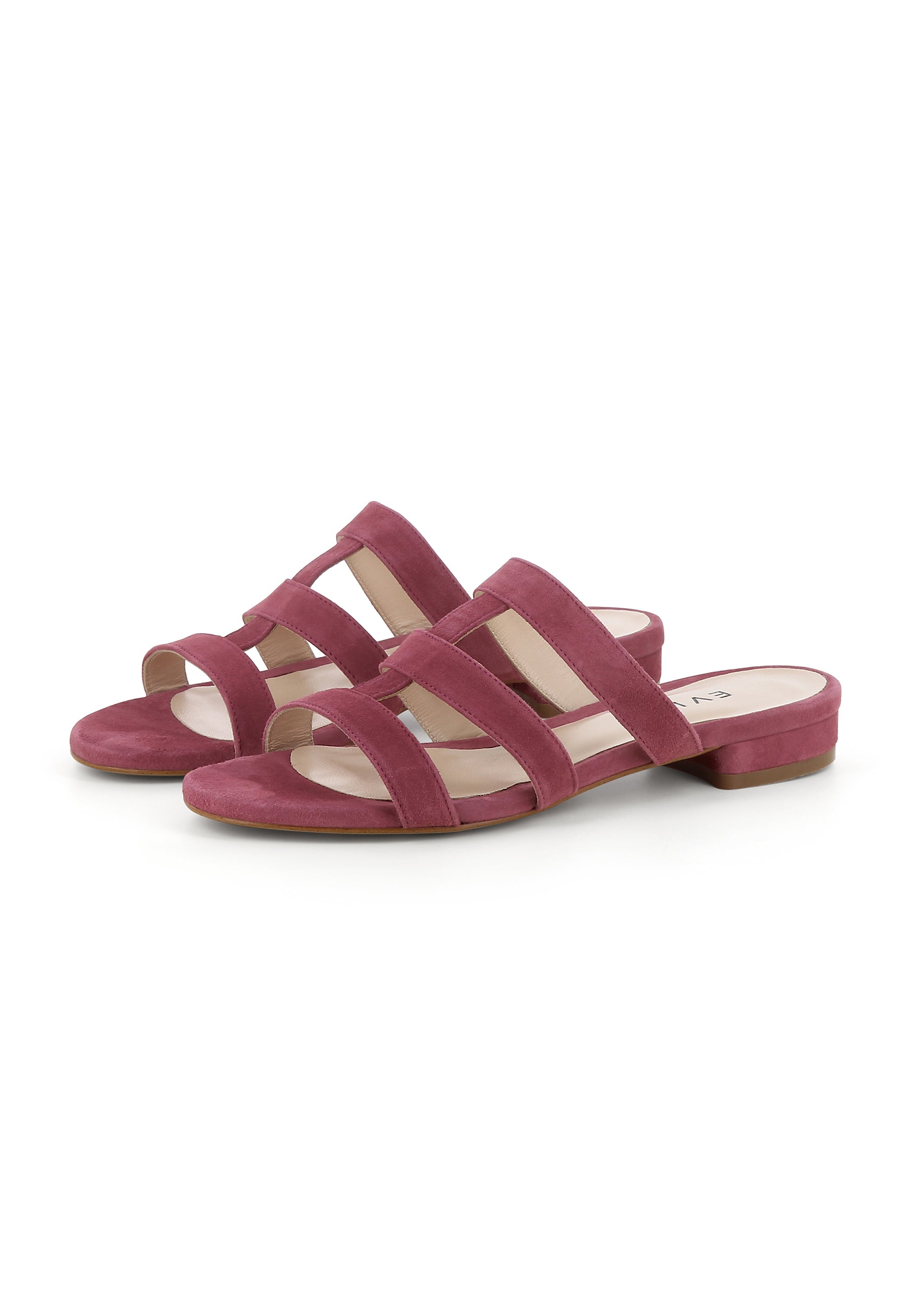 SALVINA Damen Pantolette - Velours Mauve