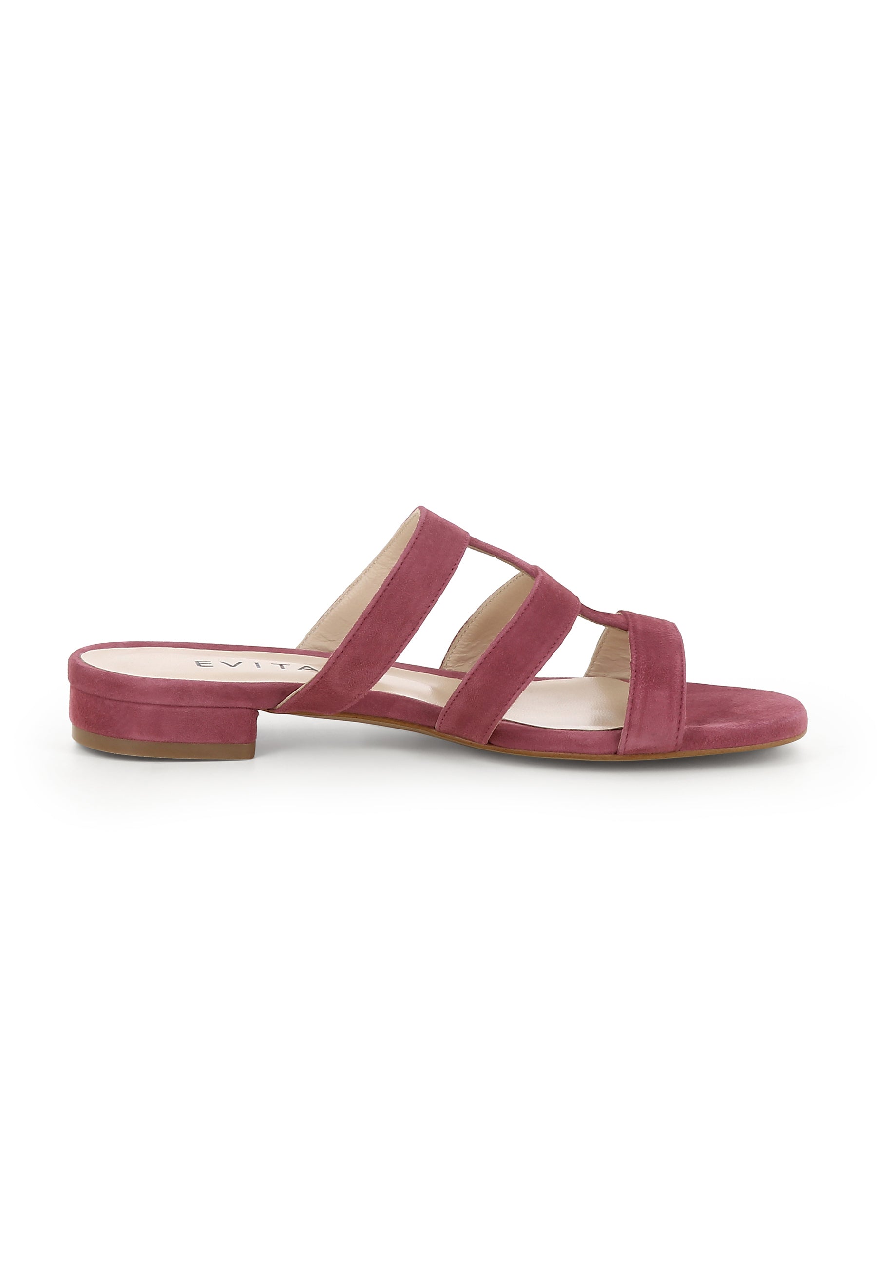 SALVINA Damen Pantolette - Velours Mauve