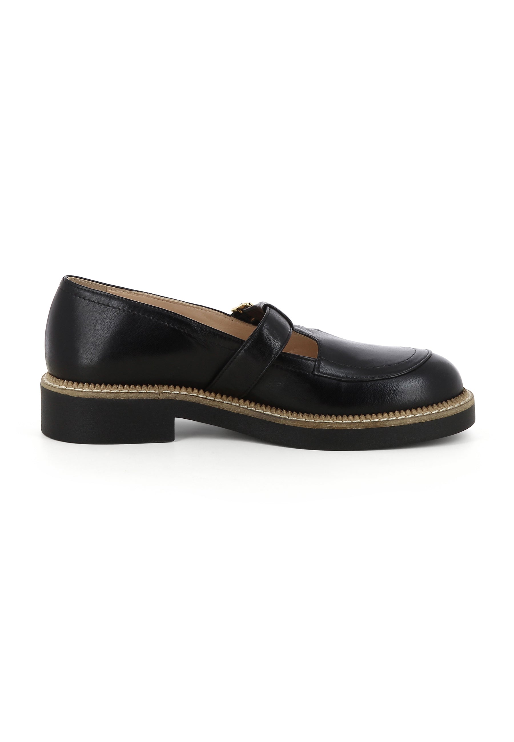 MARA Damen Slipper - Glanzleder Schwarz