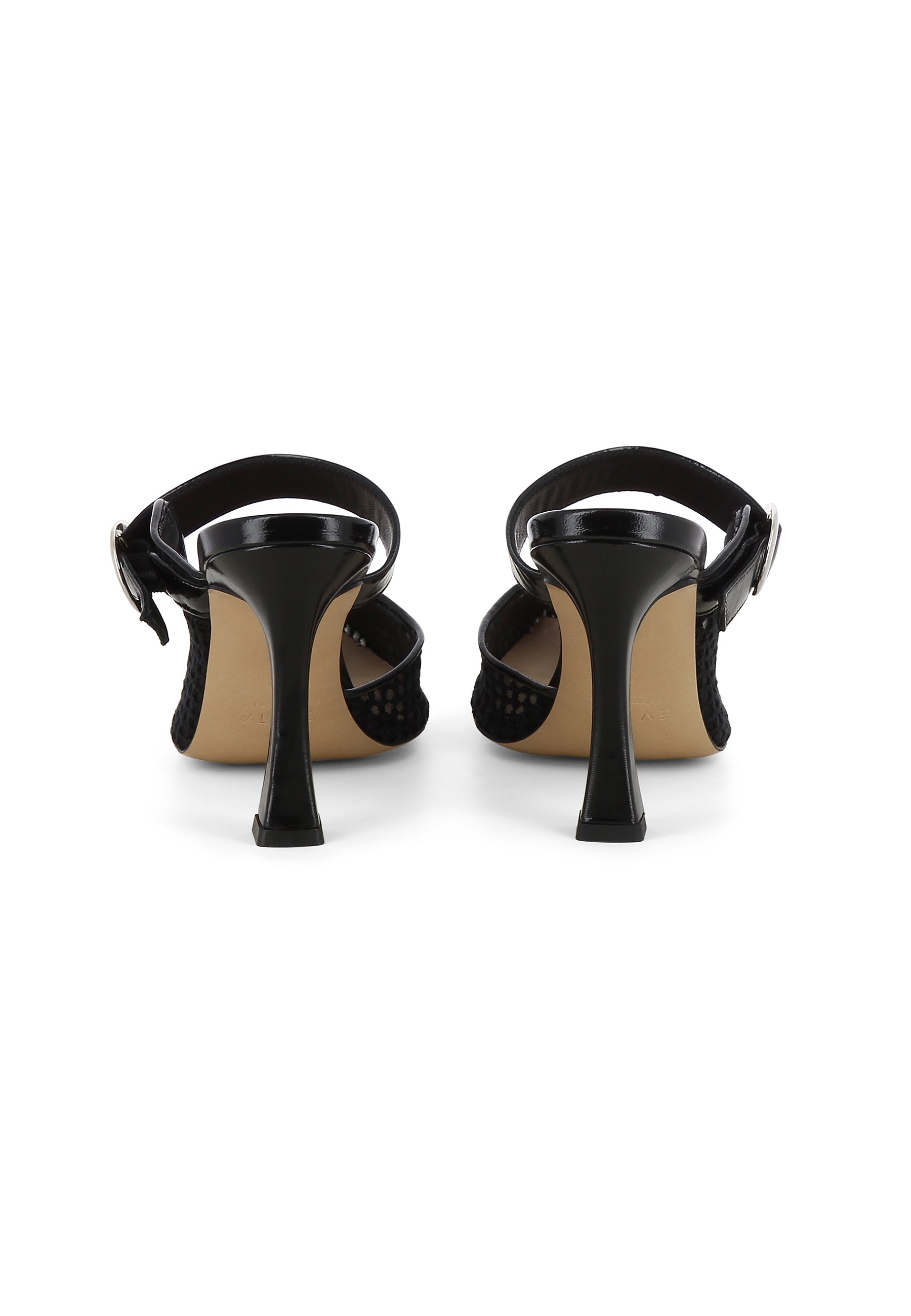 PIA Damen Pantolette - Mesh Schwarz