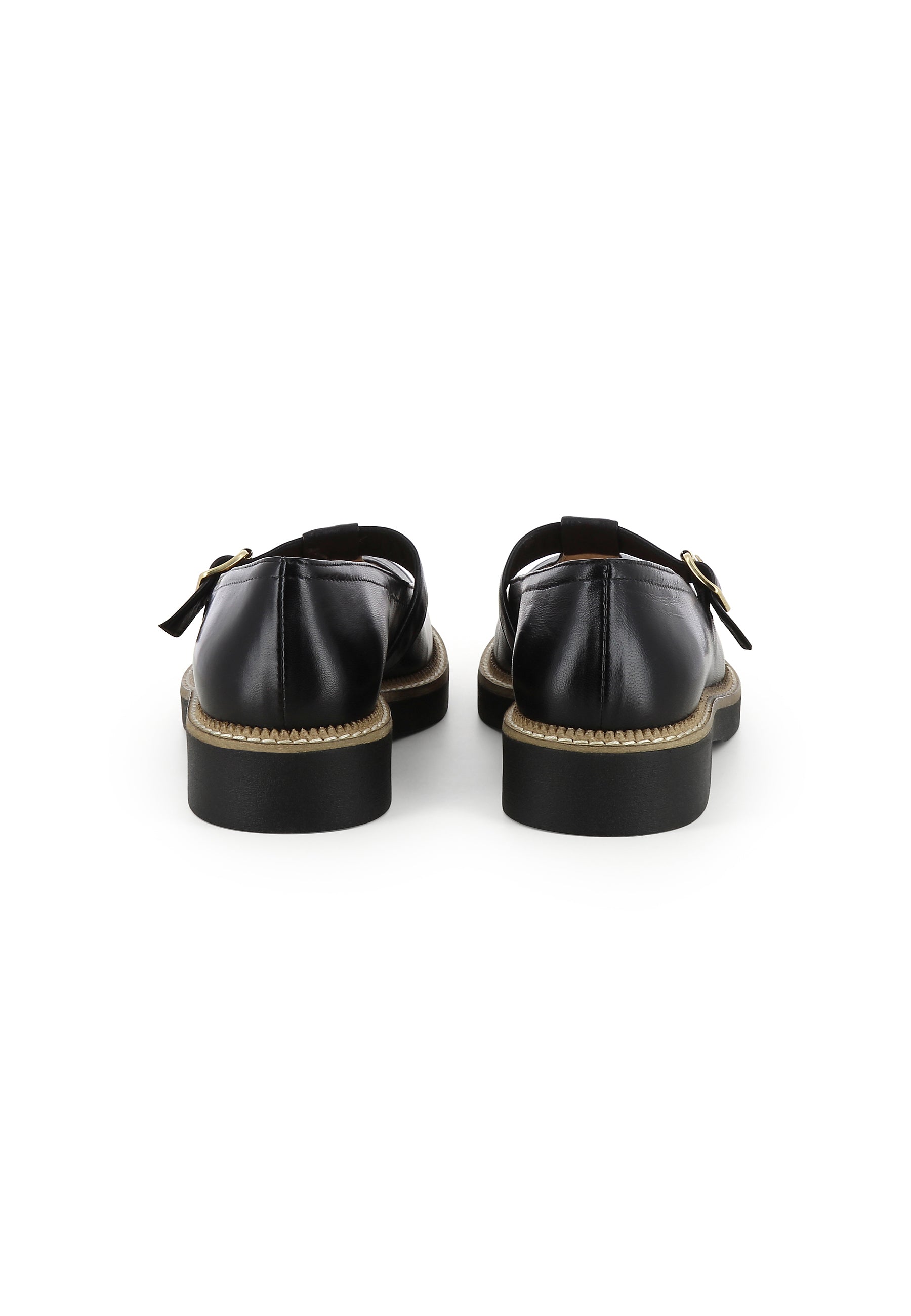 MARA Damen Slipper - Glanzleder Schwarz