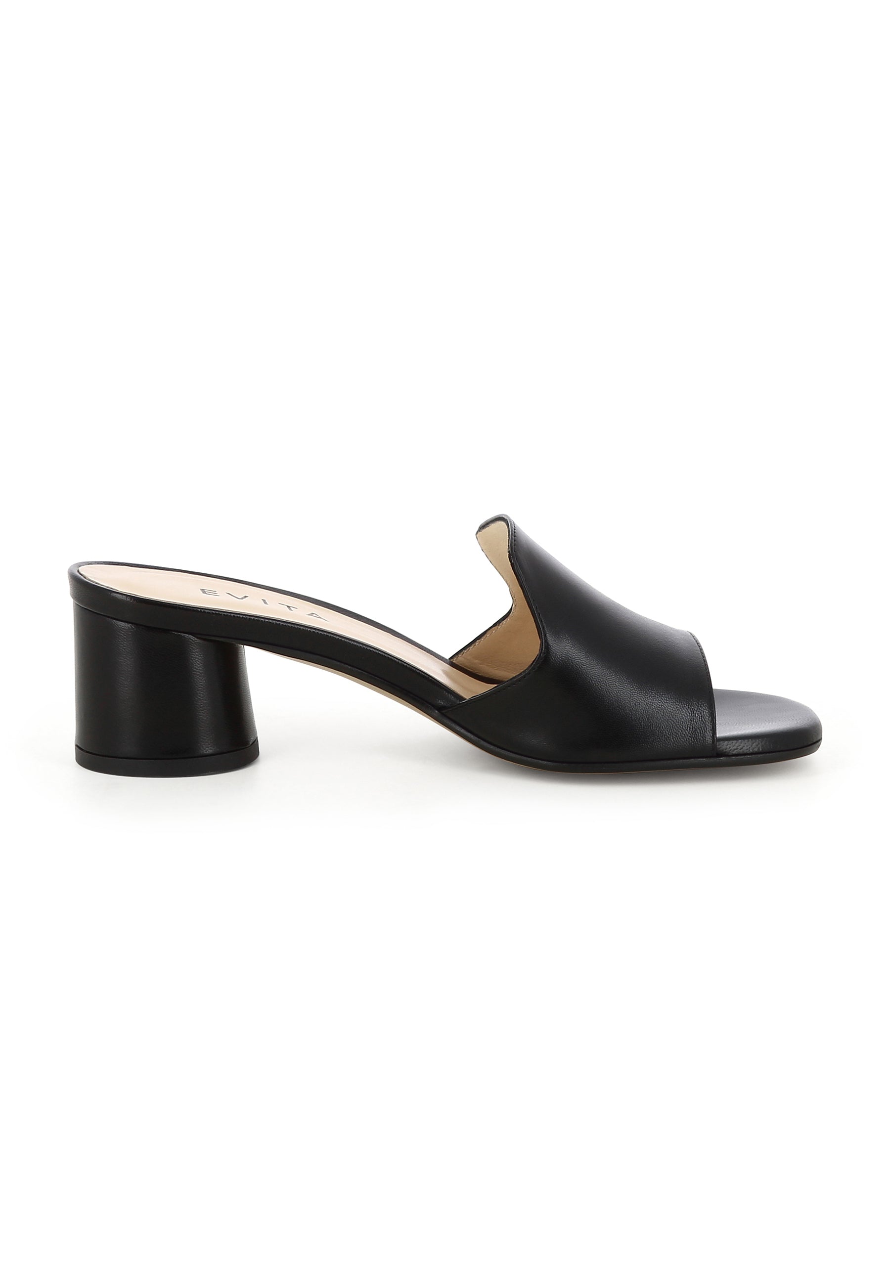 DORI Damen Pantolette - Glanzleder Schwarz