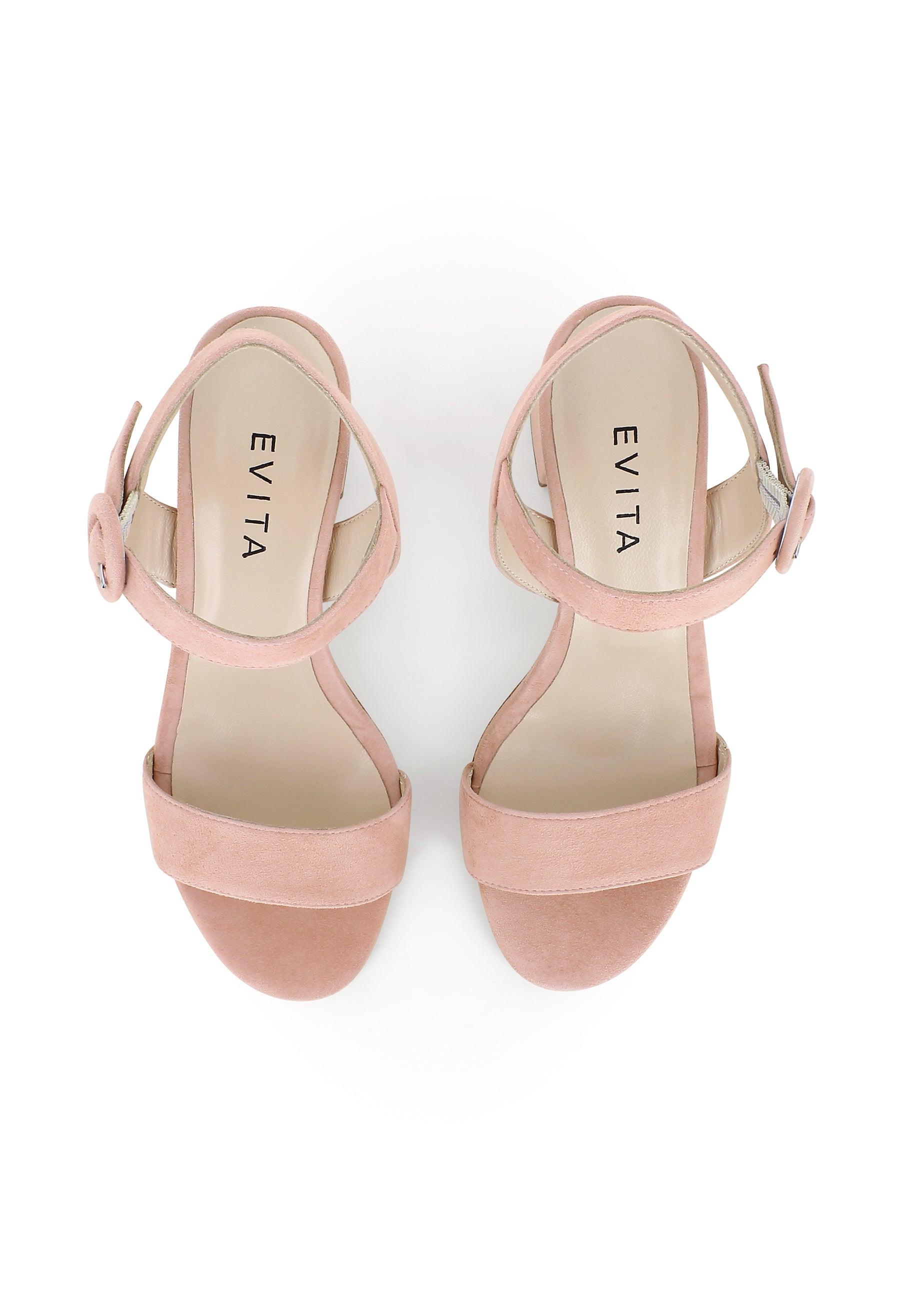 SAMANTA women's sandals - suede pink