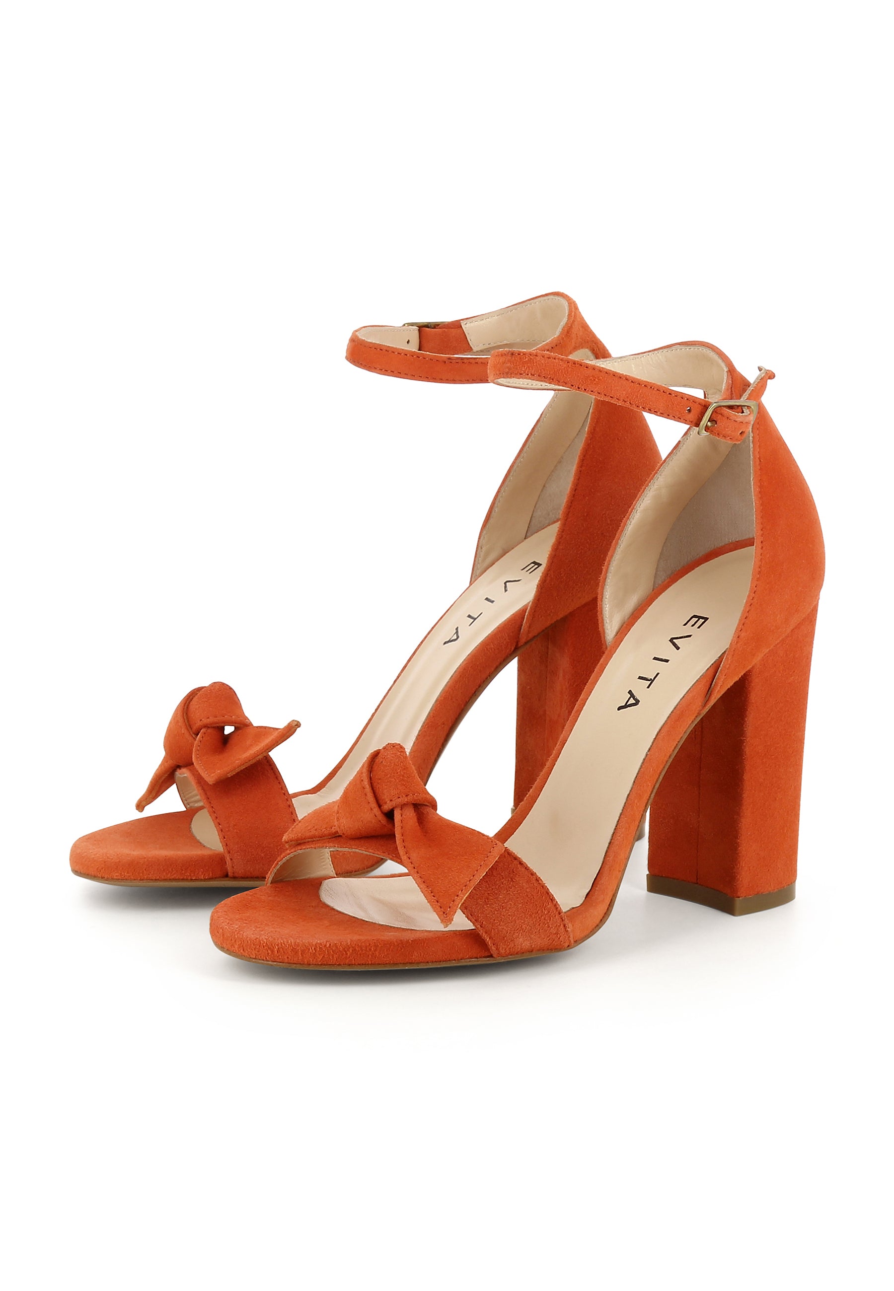 EVA Damen Sandalette - Rauleder Orange
