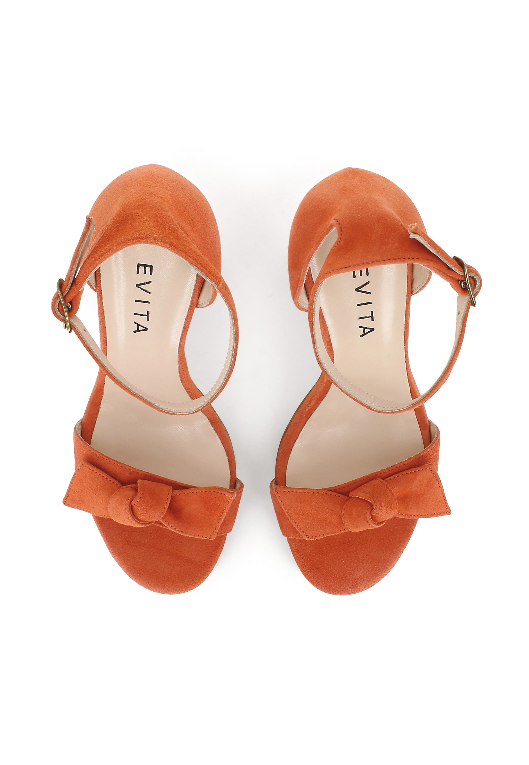 EVA Damen Sandalette - Rauleder Orange