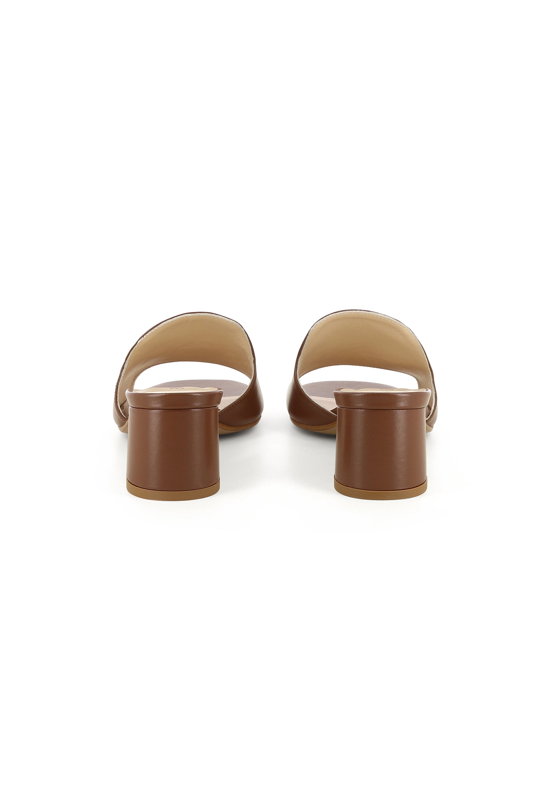 DORI Damen Pantolette - Glattleder Braun