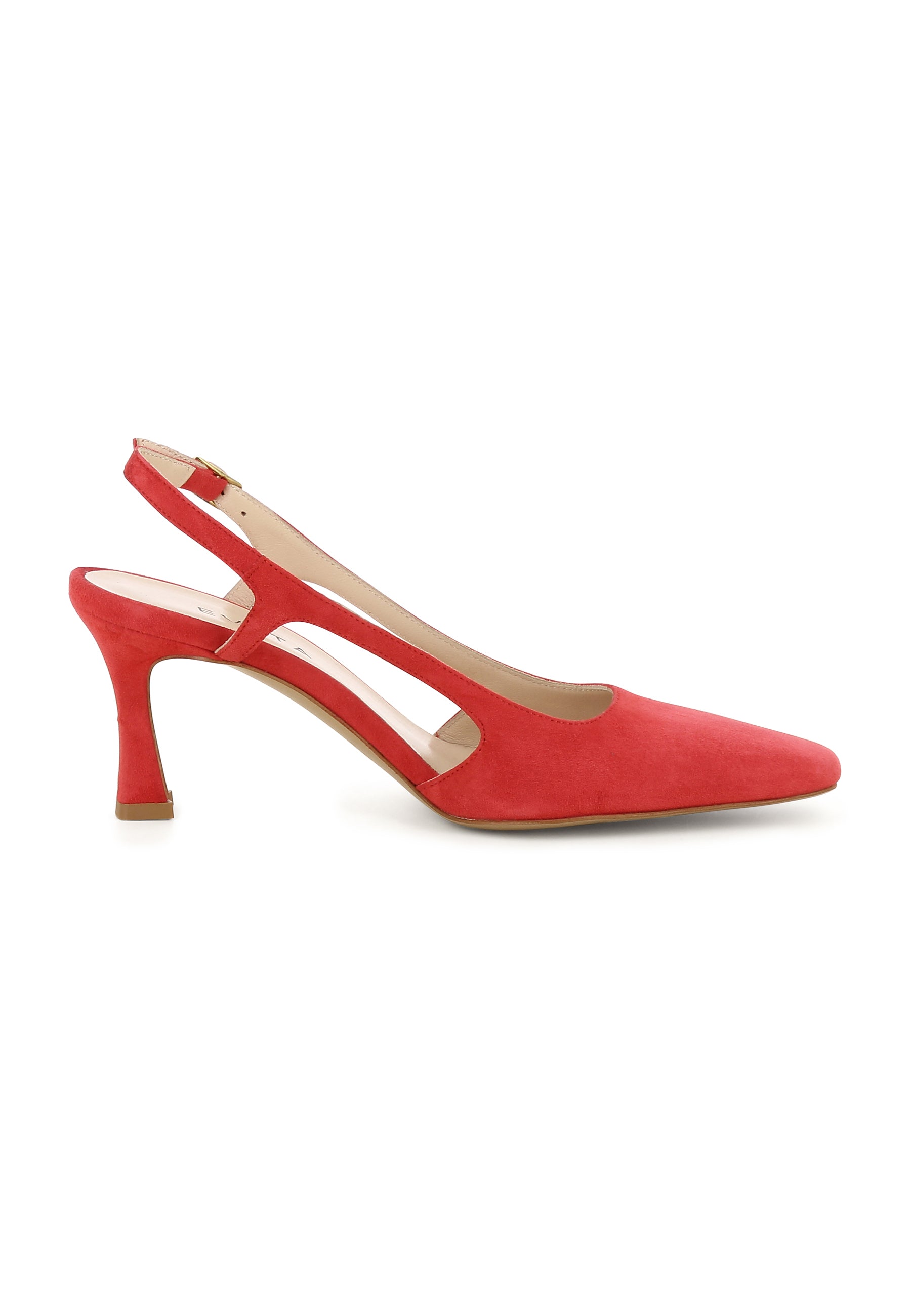 CARMELA Damen Sling Pumps - Velours Orange