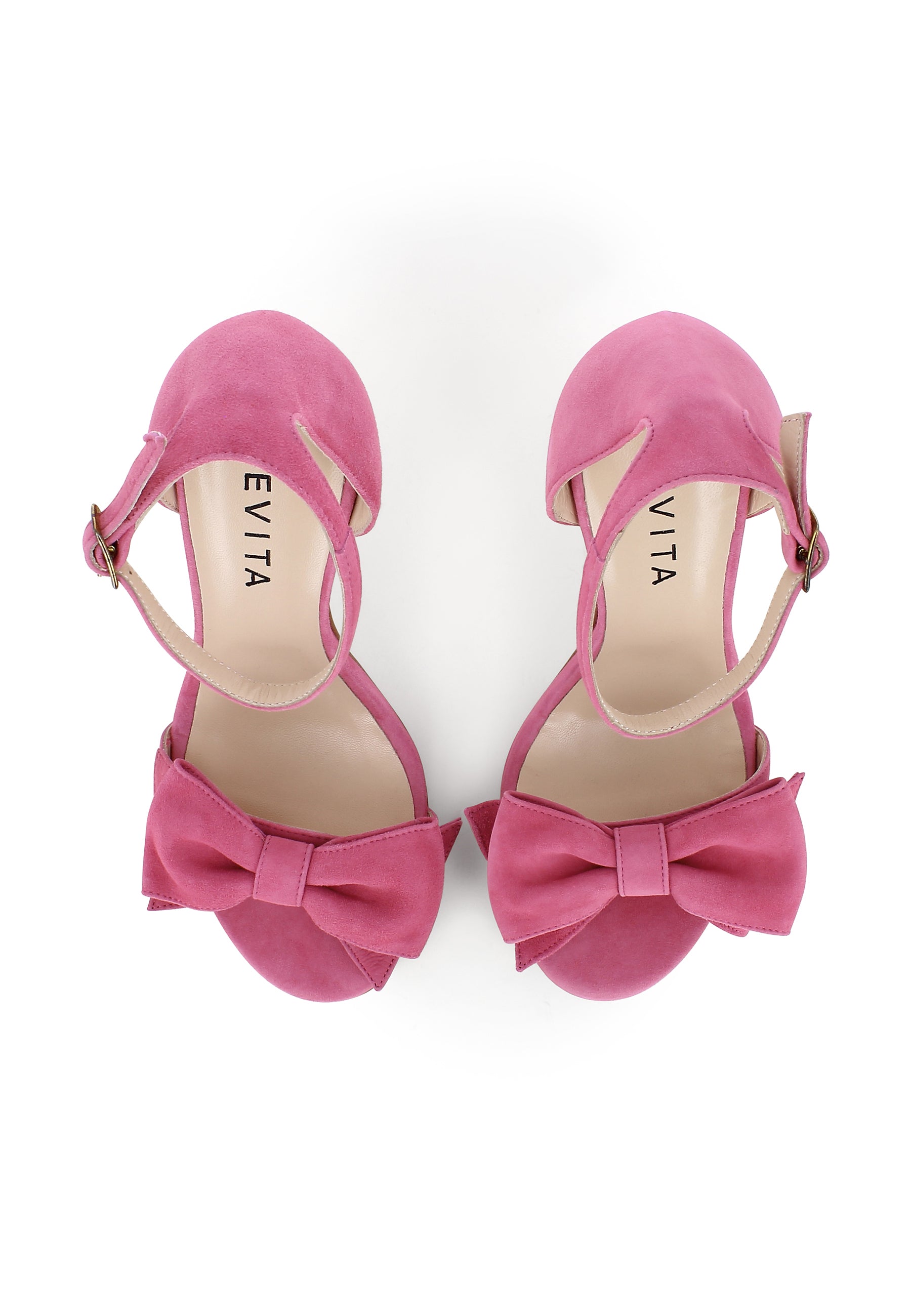 EVA women's sandals - suede pink