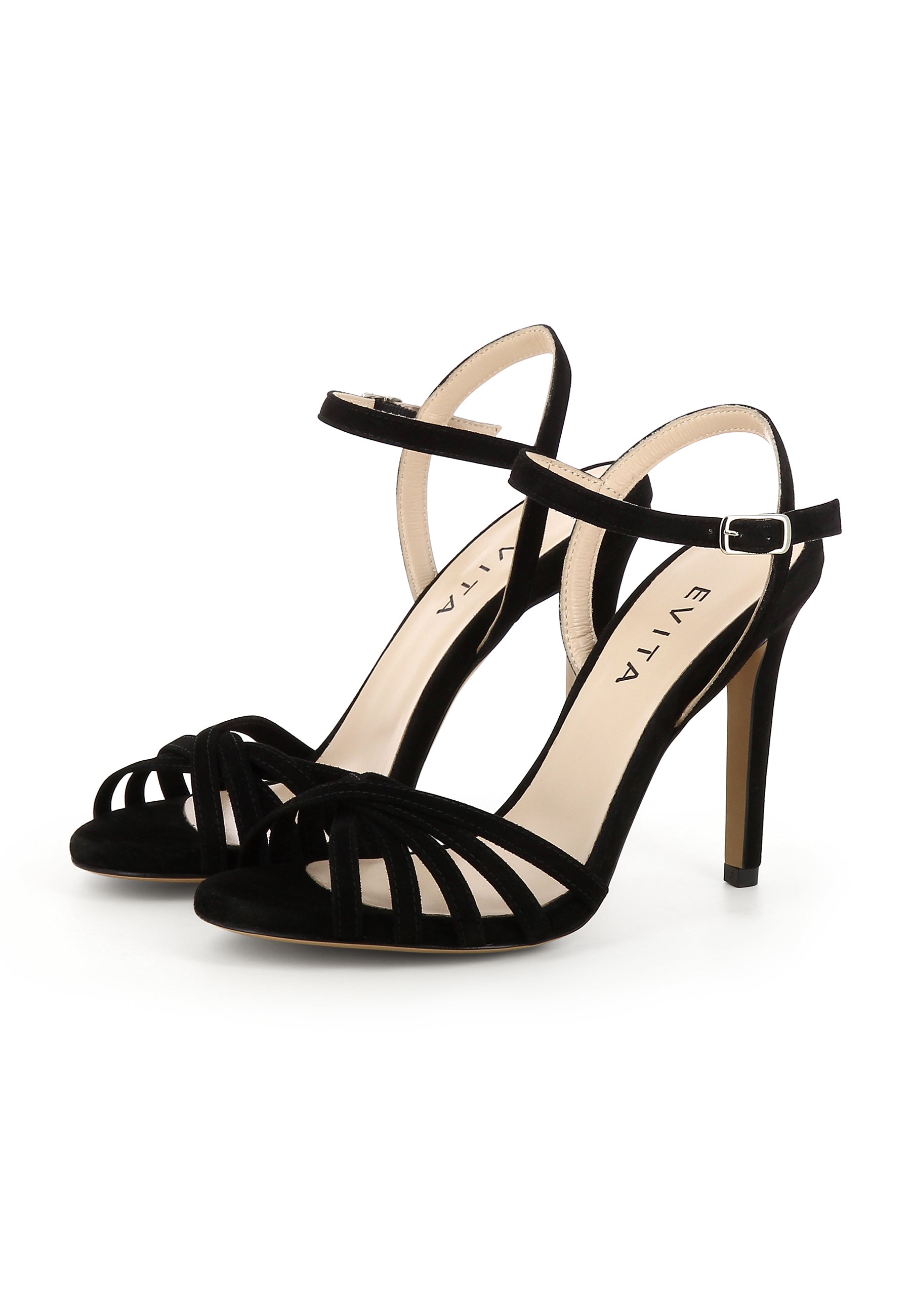 EVA Damen Sandalette - Rauleder Schwarz