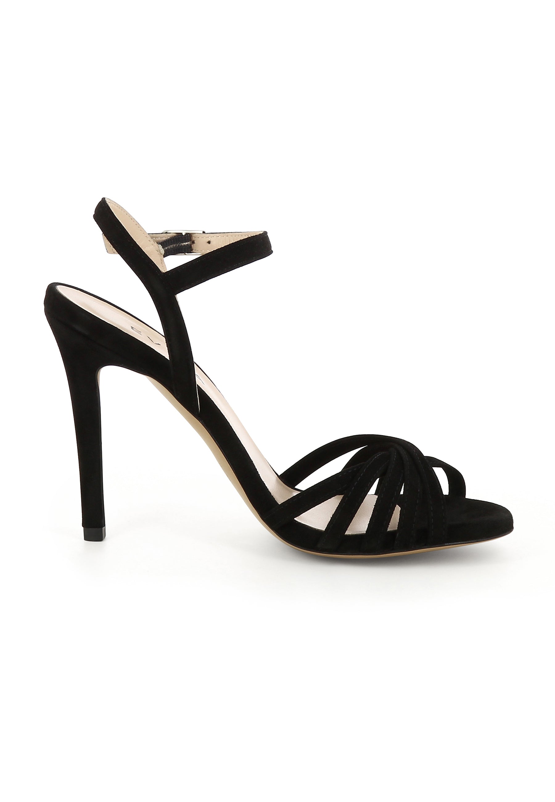 EVA Damen Sandalette - Rauleder Schwarz