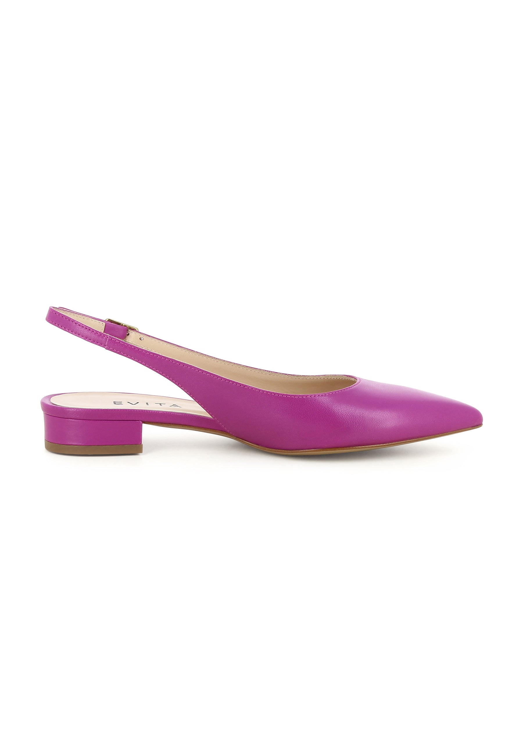 FRANCA women's sling pumps - smooth leather pink