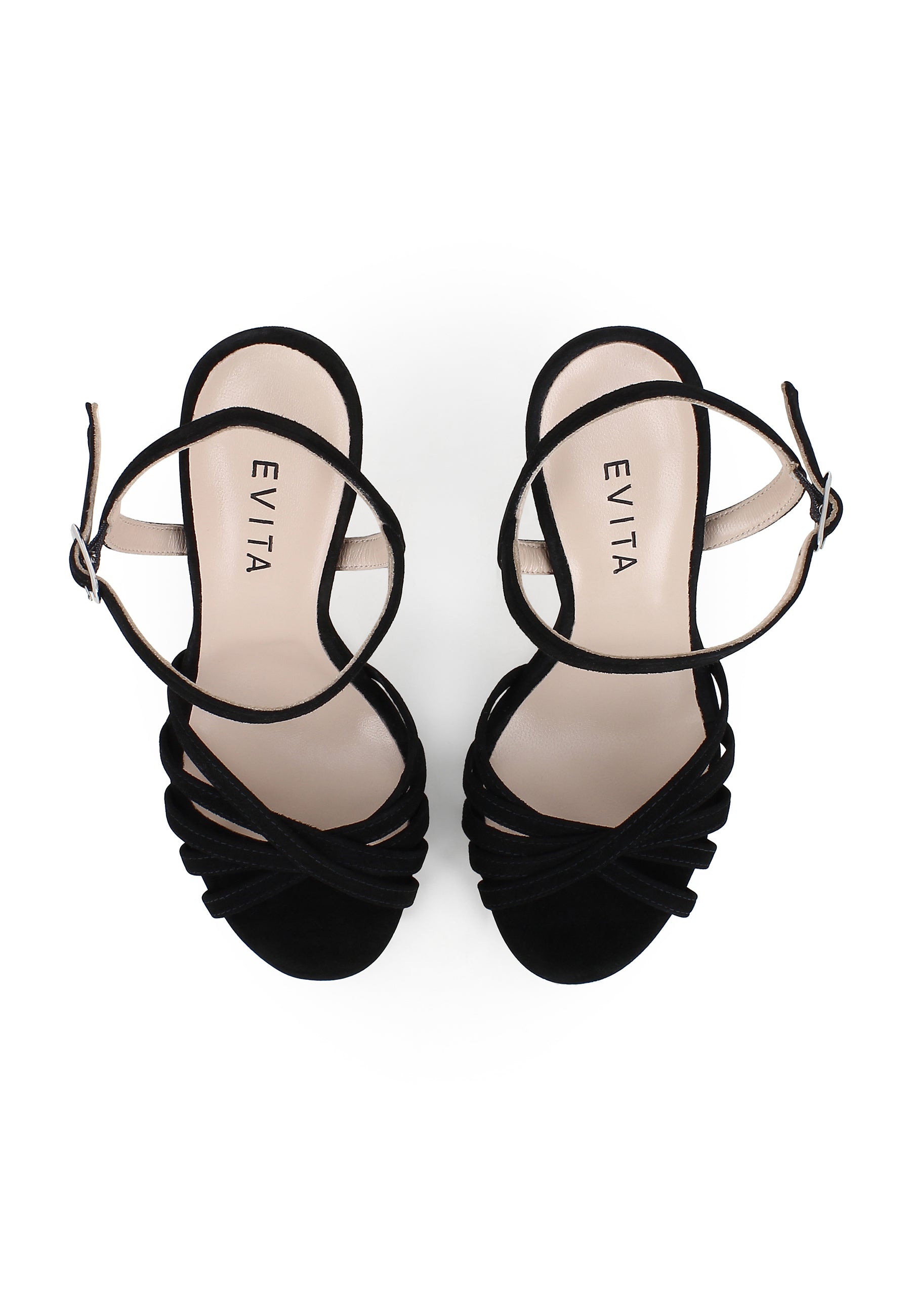 EVA Damen Sandalette - Rauleder Schwarz