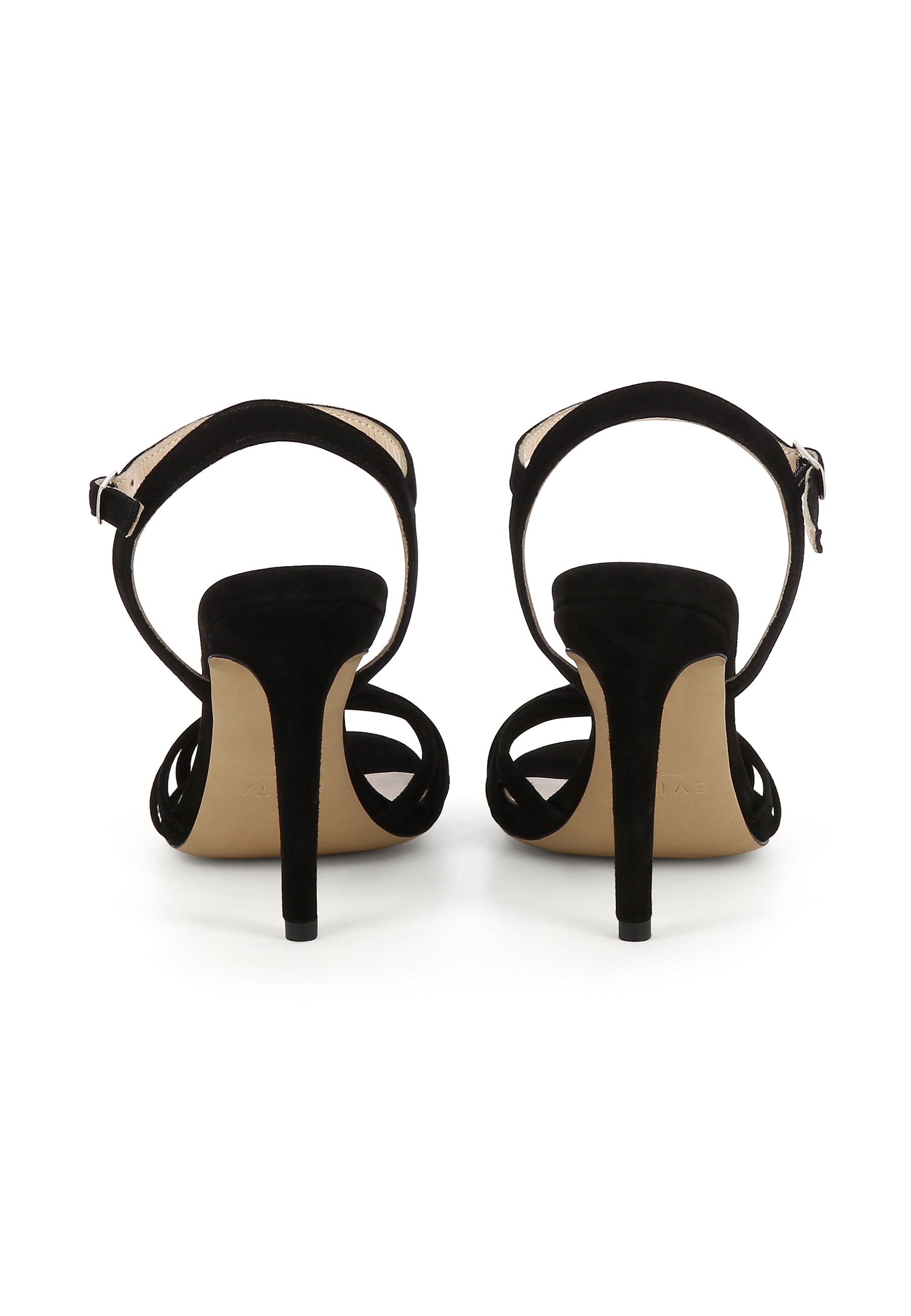 EVA Damen Sandalette - Rauleder Schwarz
